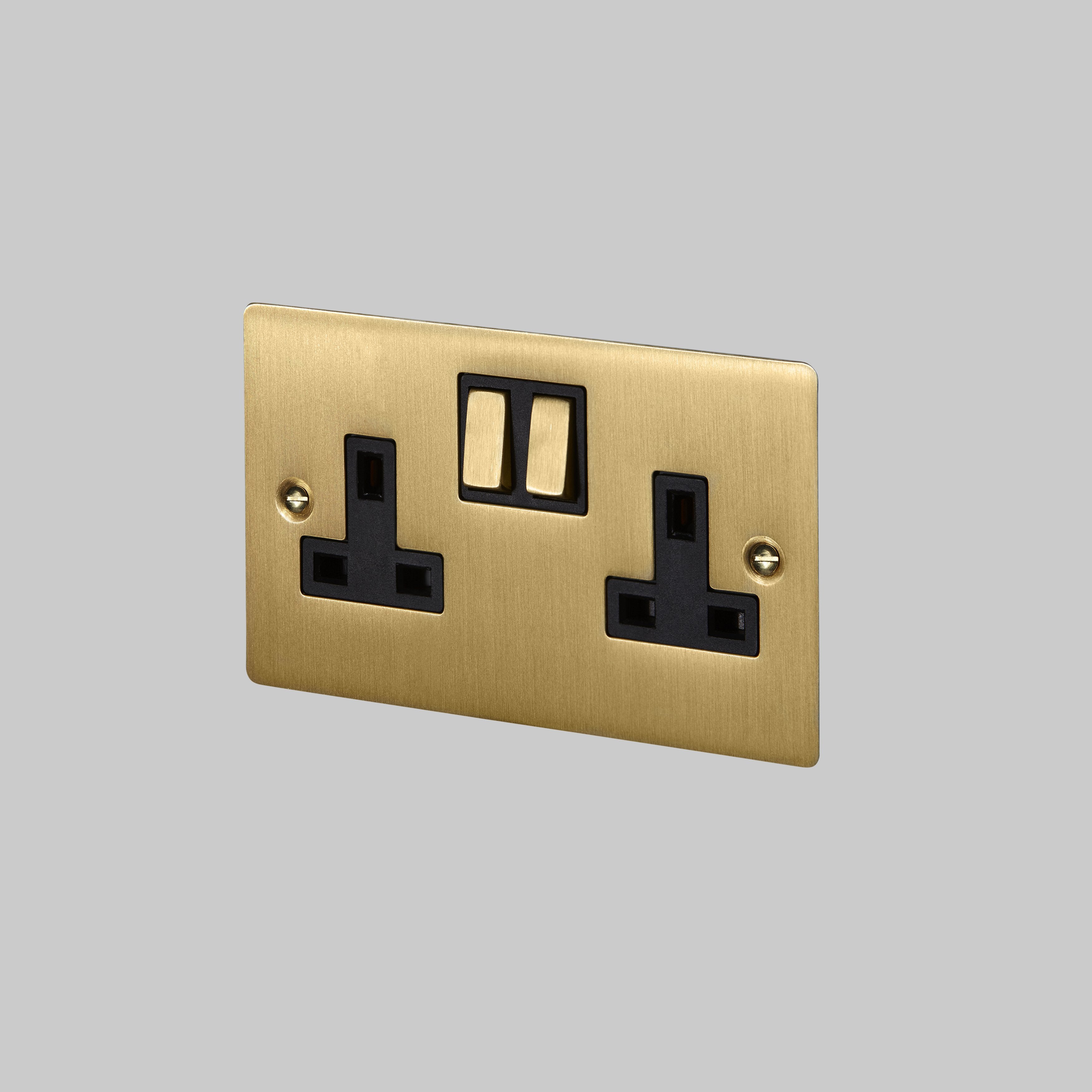 Buster and Punch 2G UK PLUG SOCKET / BRASS - No.42 Interiors