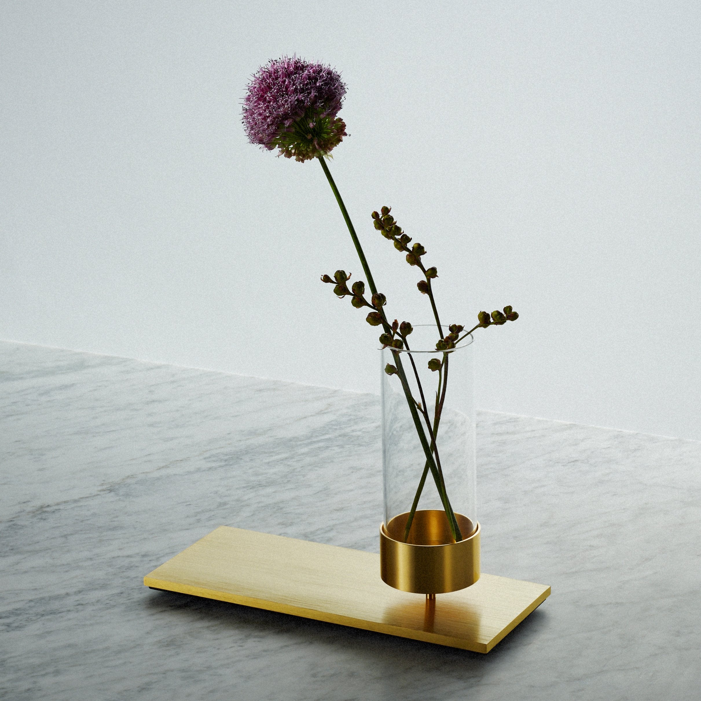 Buster and Punch MACHINED / VASE / BRASS