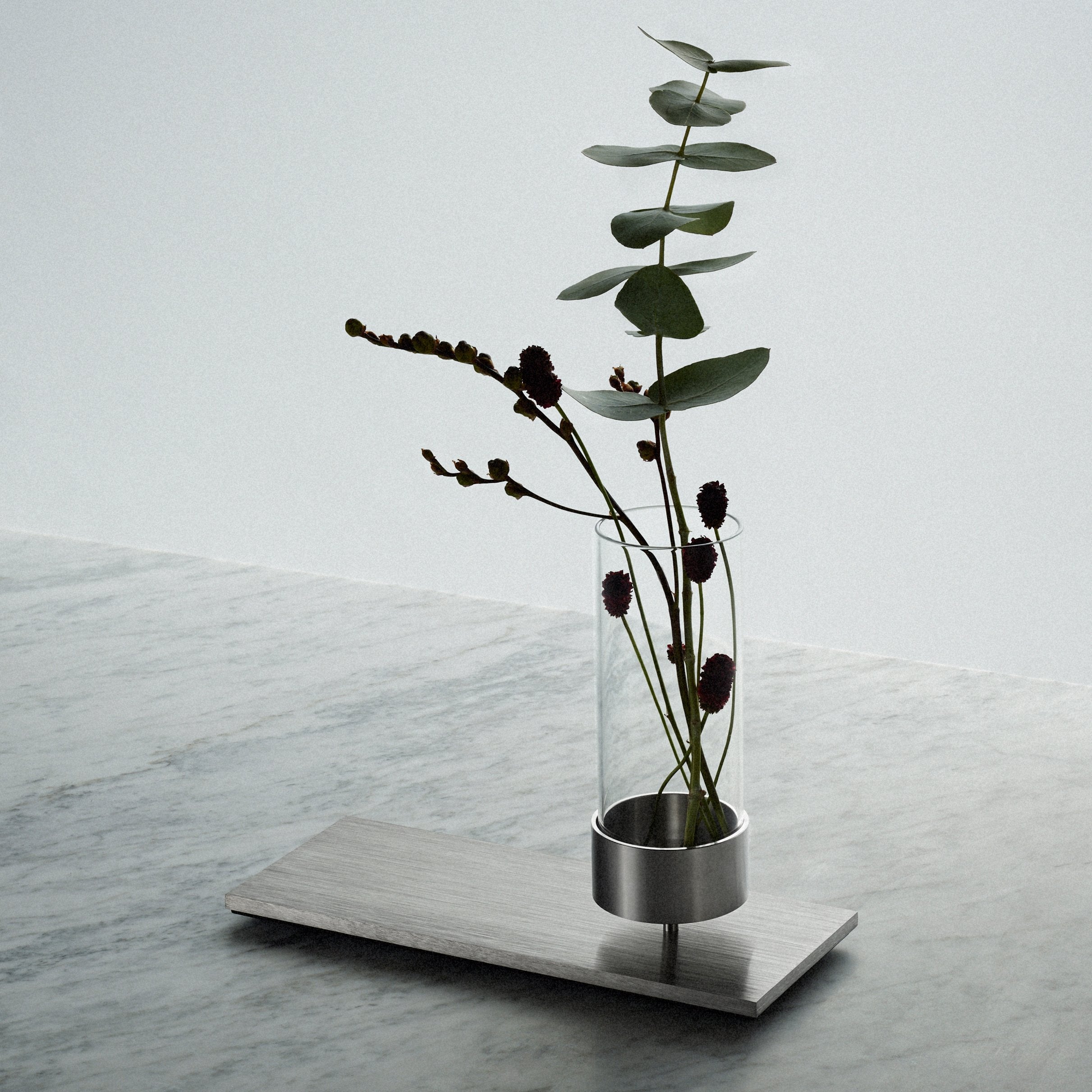Buster and Punch MACHINED / VASE / STEEL