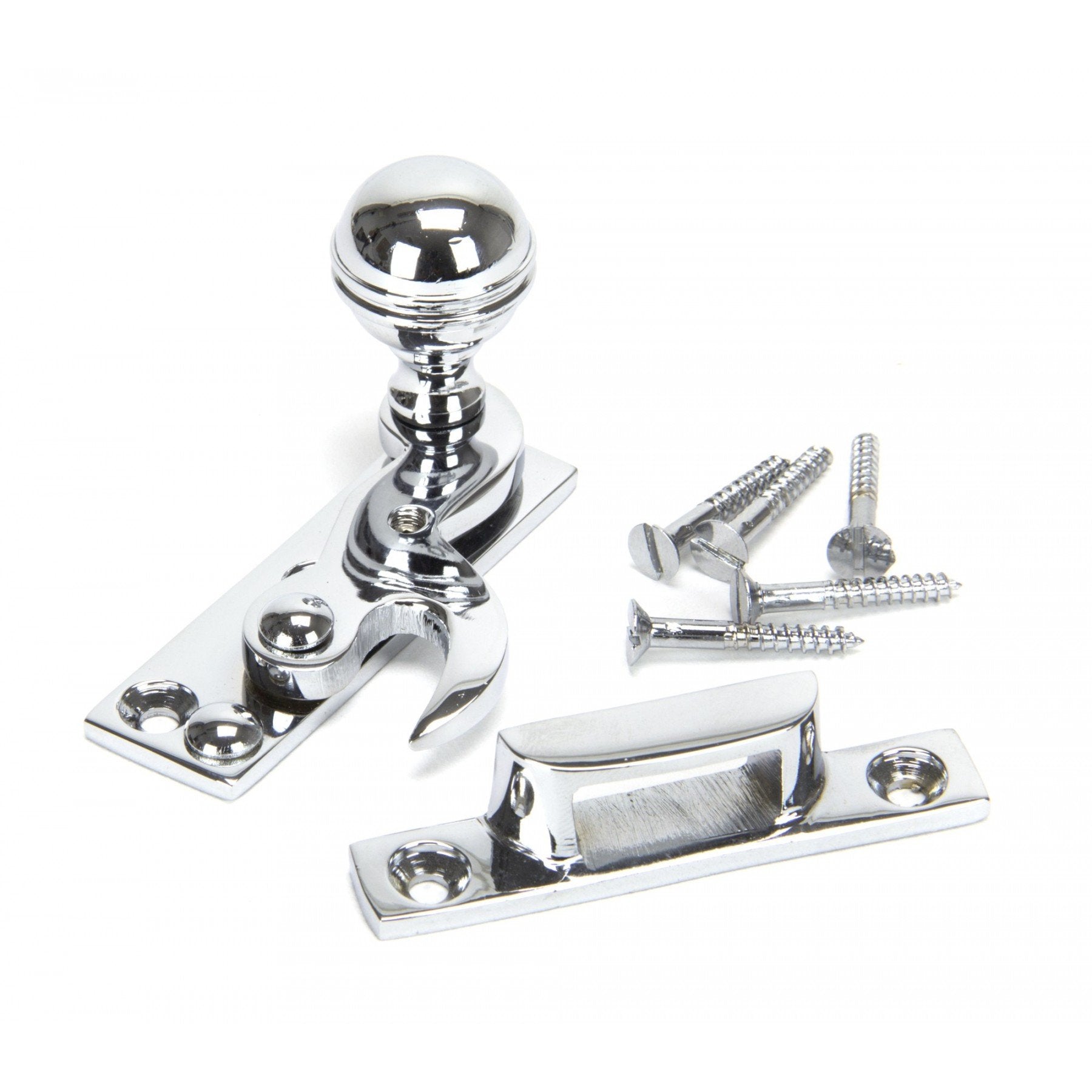 From the Anvil Polished Chrome Prestbury Hook Fastener - No.42 Interiors