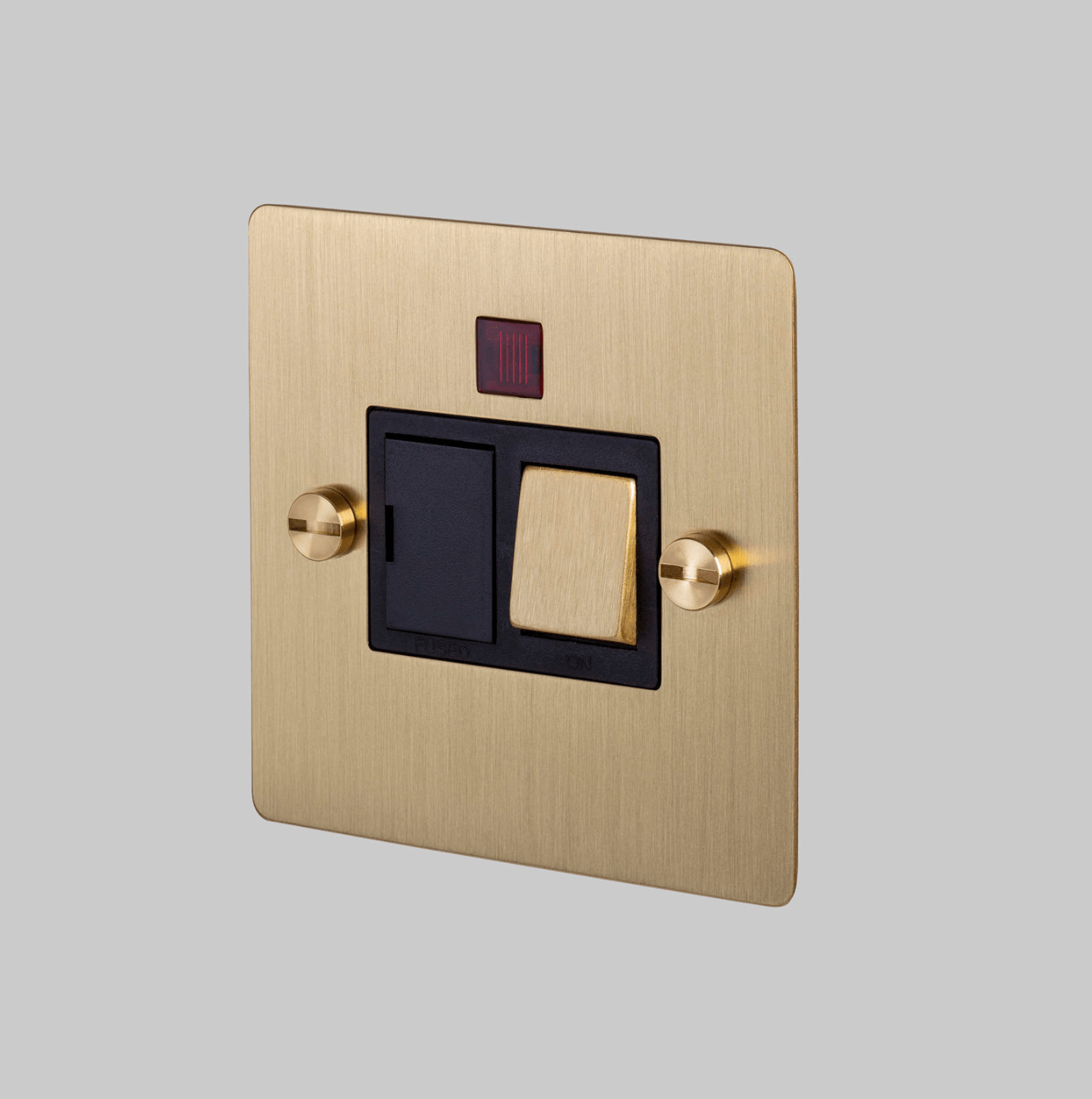 SWITCHED FUSED SPUR / BRASS - No.42 Interiors
