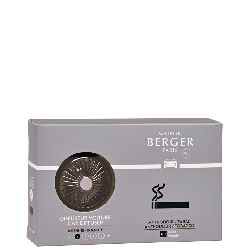 Maison Berger Tobacco Anti-odour Car Diffuser Set - No.42 Interiors