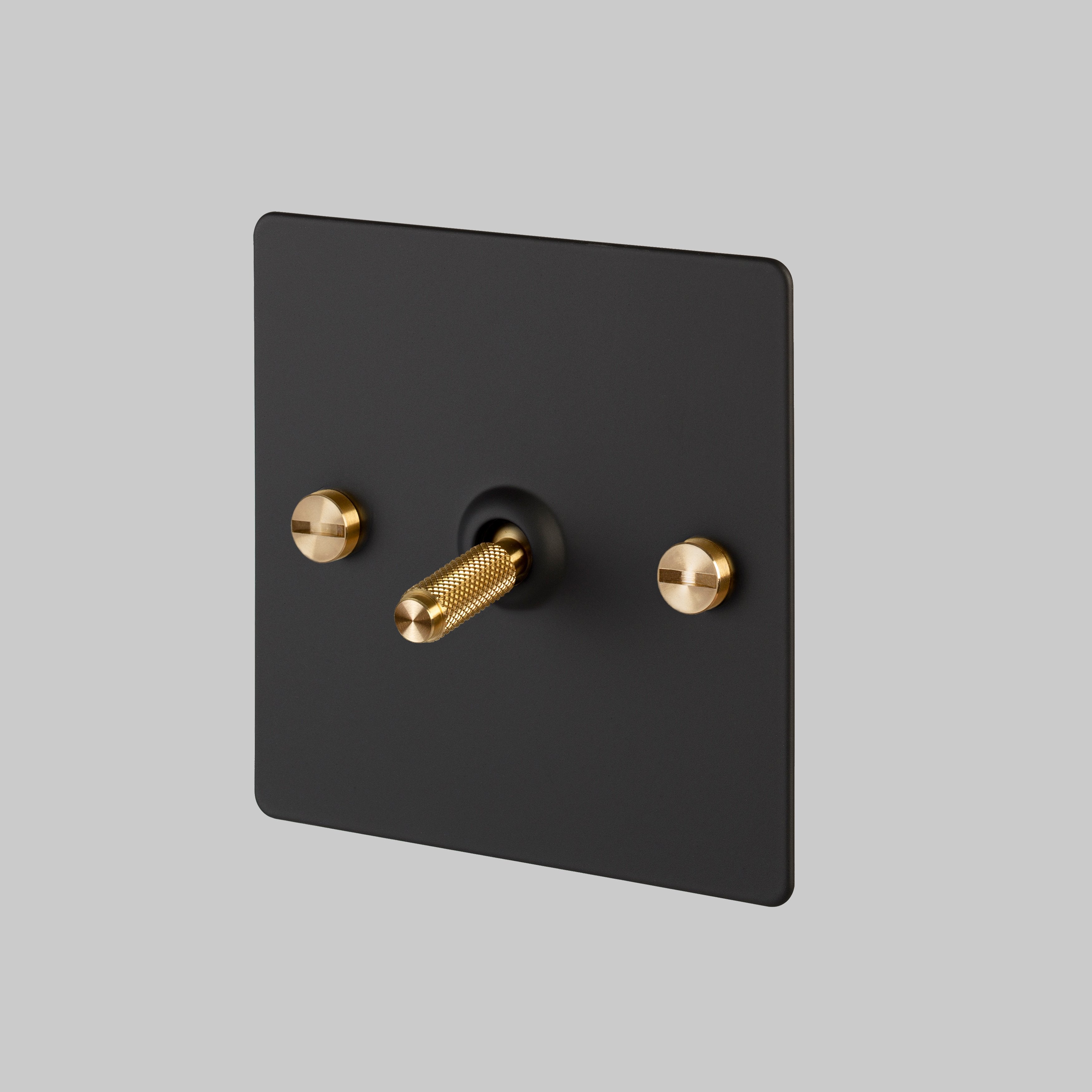 Buster and Punch 1G INTERMEDIATE TOGGLE SWITCH / BLACK / BRASS - No.42 Interiors
