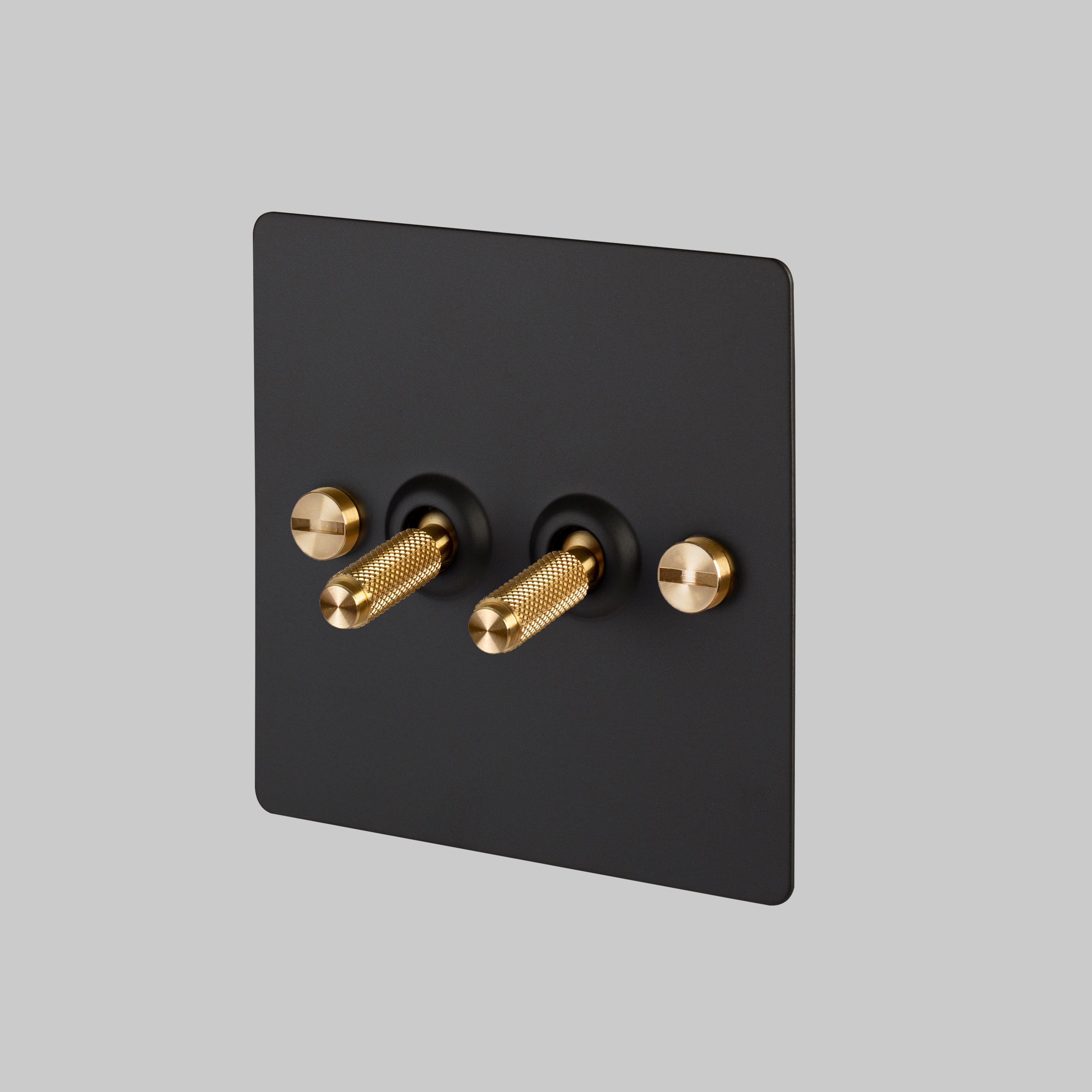 Buster and Punch 2G TOGGLE SWITCH / BLACK / BRASS - No.42 Interiors
