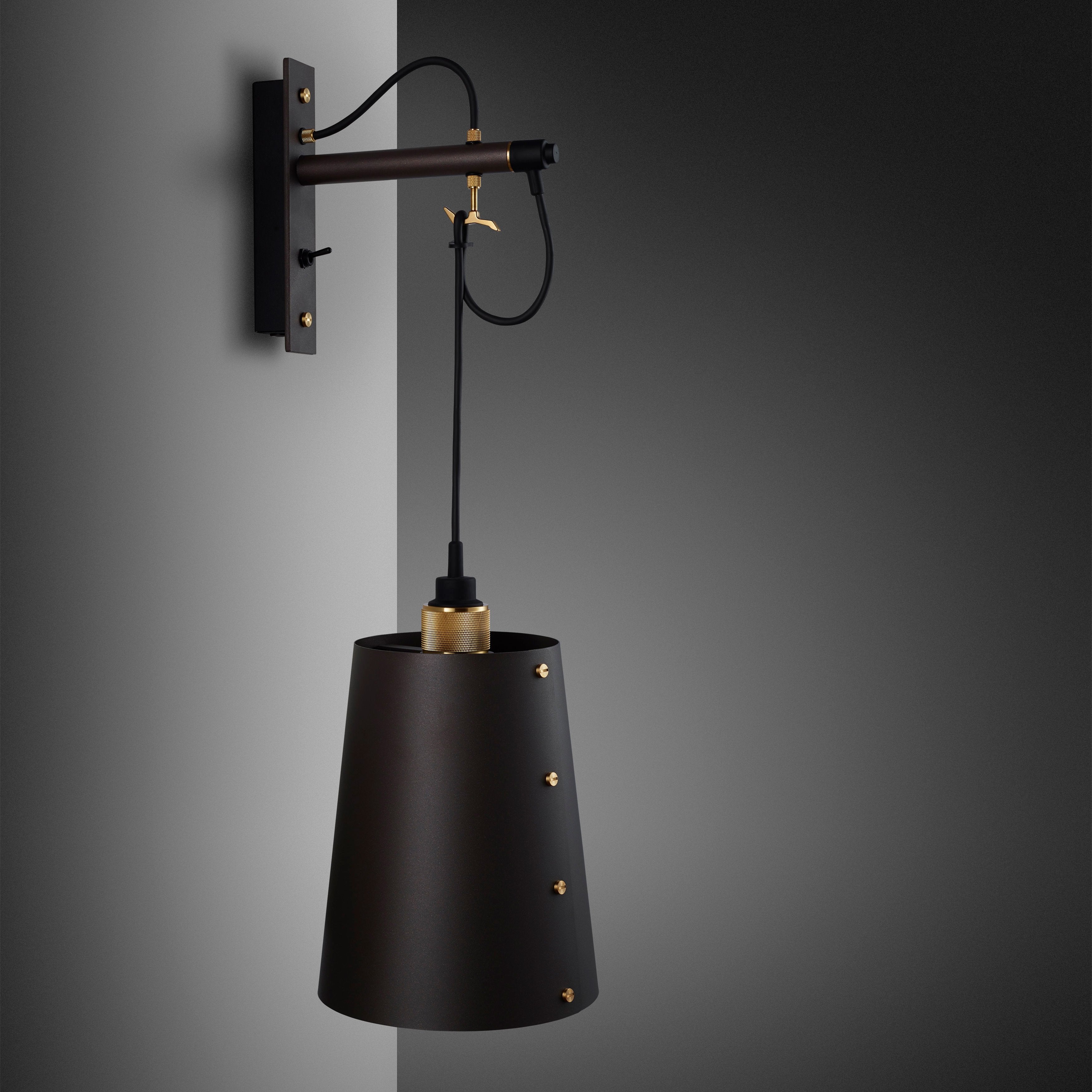 Buster and Punch HOOKED WALL / LARGE / GRAPHITE / BRASS - No.42 Interiors