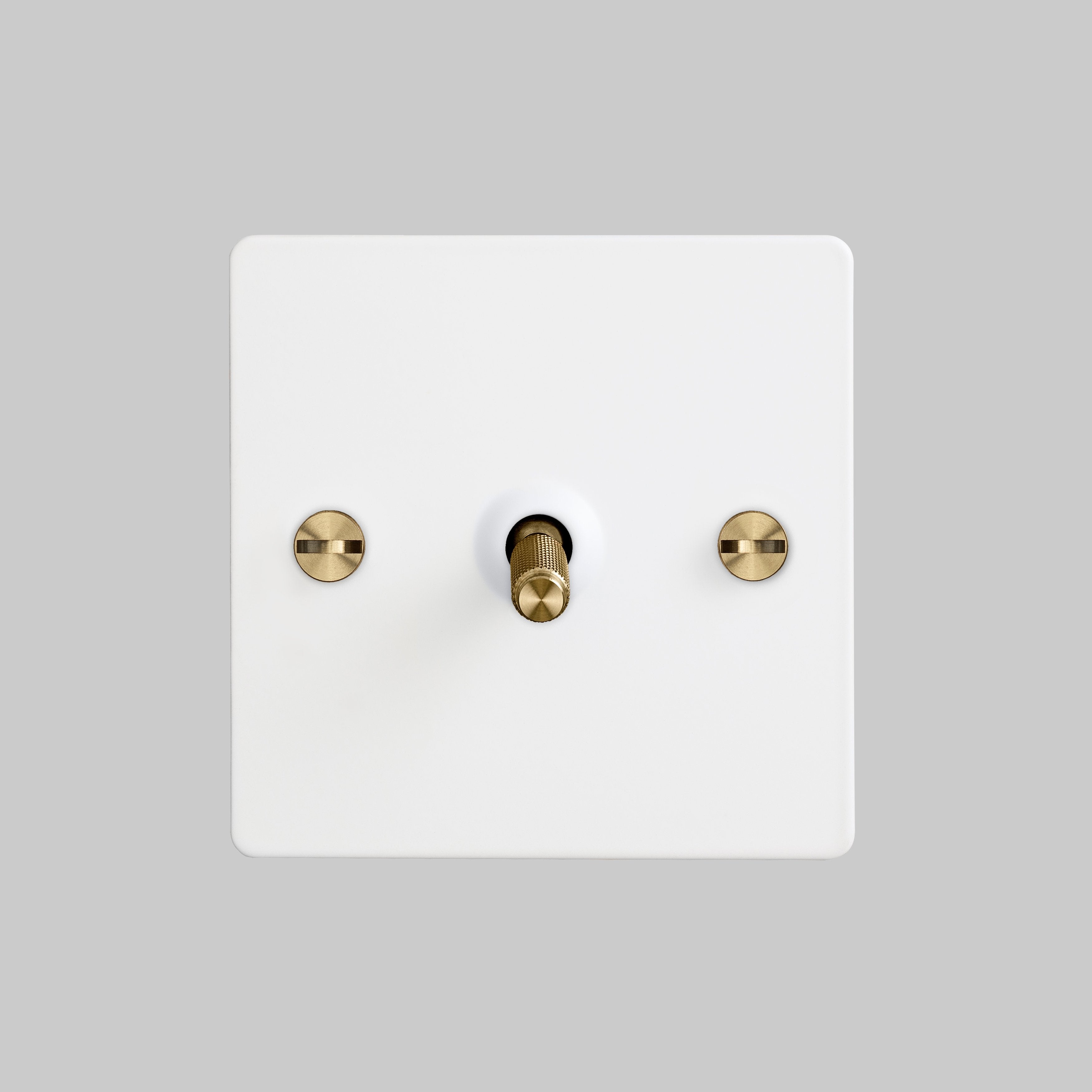 Buster and Punch 1G INTERMEDIATE TOGGLE SWITCH / WHITE / BRASS
