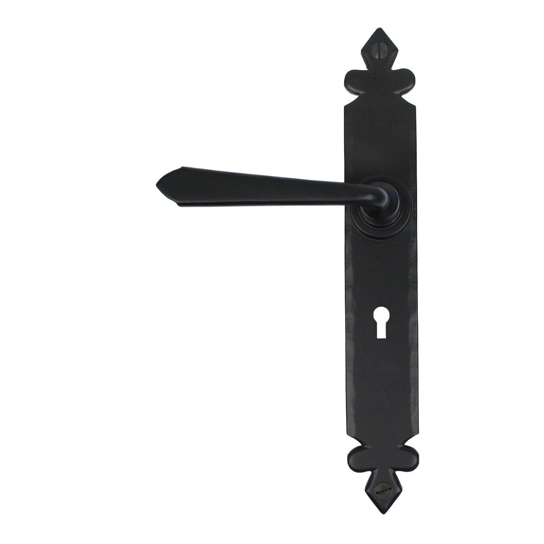 From the Anvil Black Cromwell Sprung Lever Lock Set