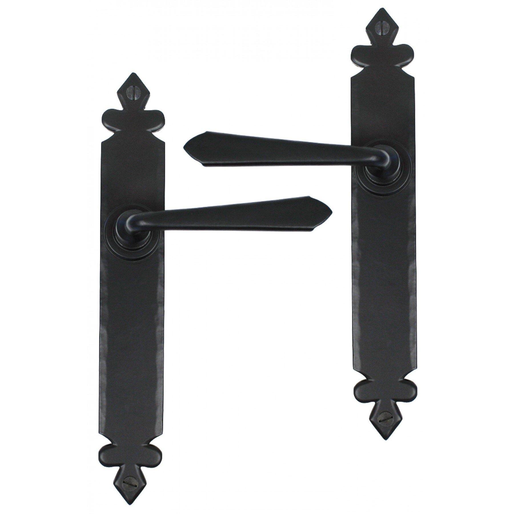 From the Anvil Black Cromwell Sprung Lever Latch Set
