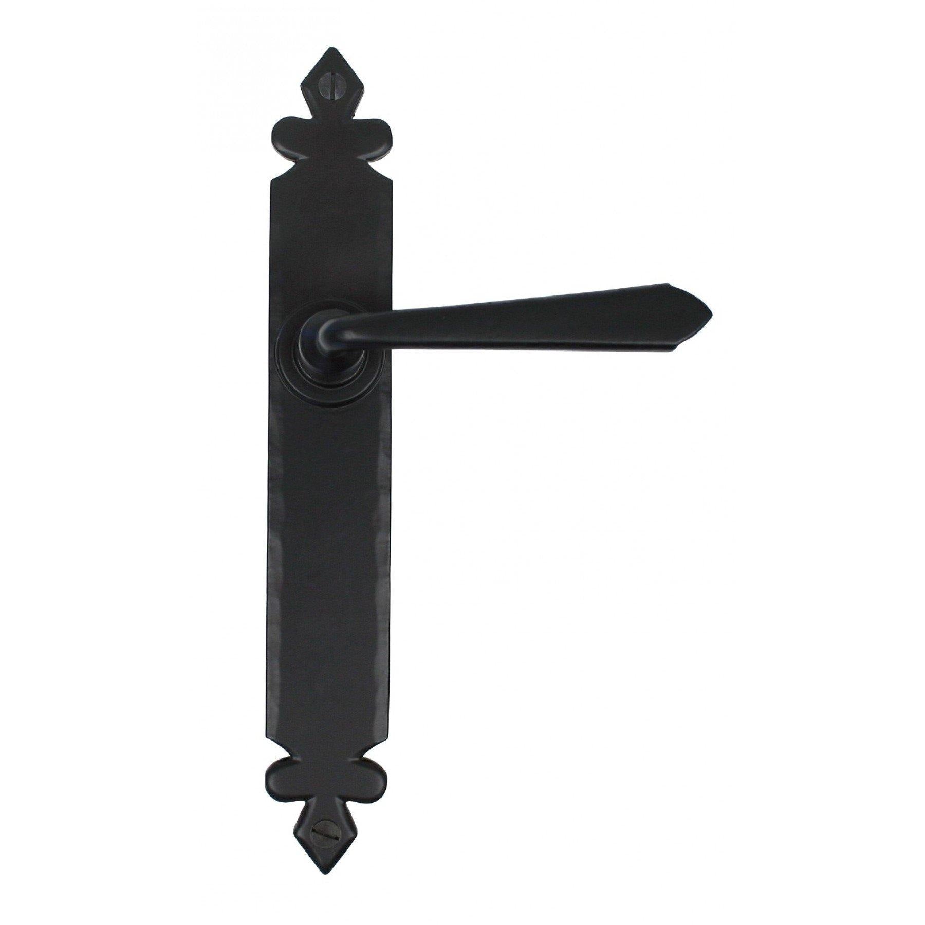 From the Anvil Black Cromwell Sprung Lever Latch Set
