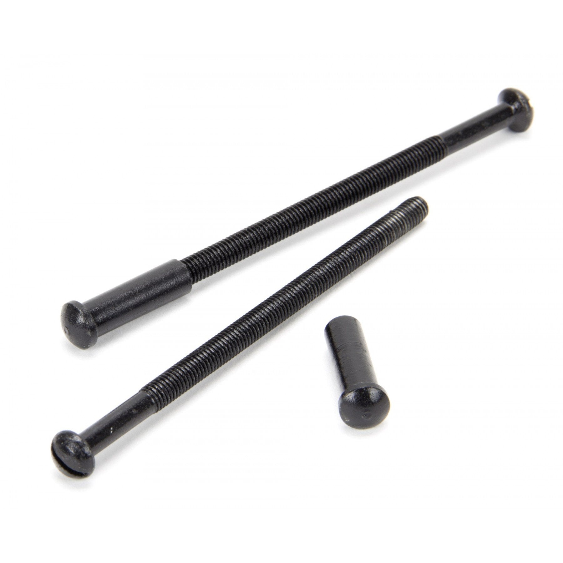 From The Anvil Black 5mm Male & Female Screws - No Slots (2) - No.42 Interiors