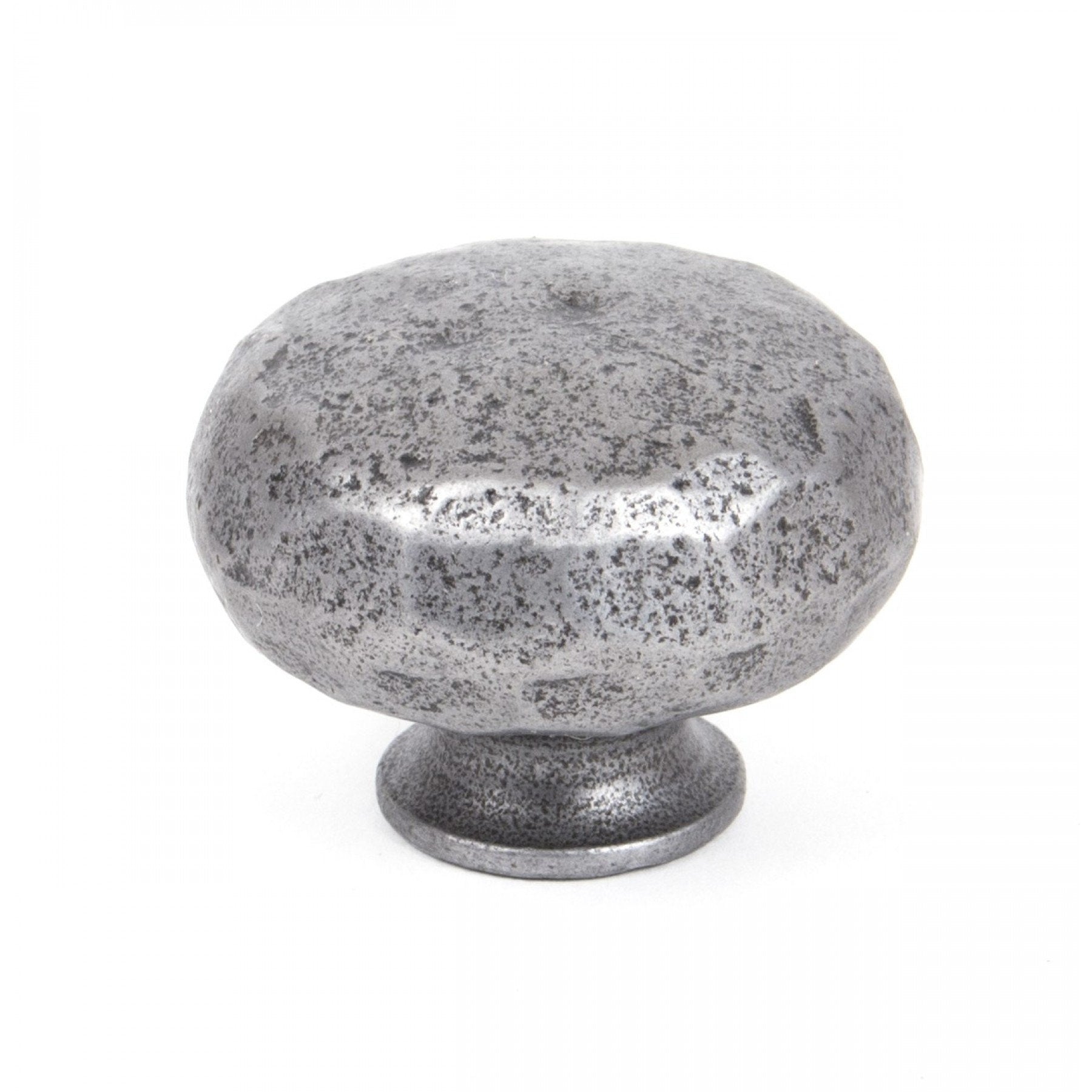 From the Anvil Natural Smooth Hammered Knob - Large
