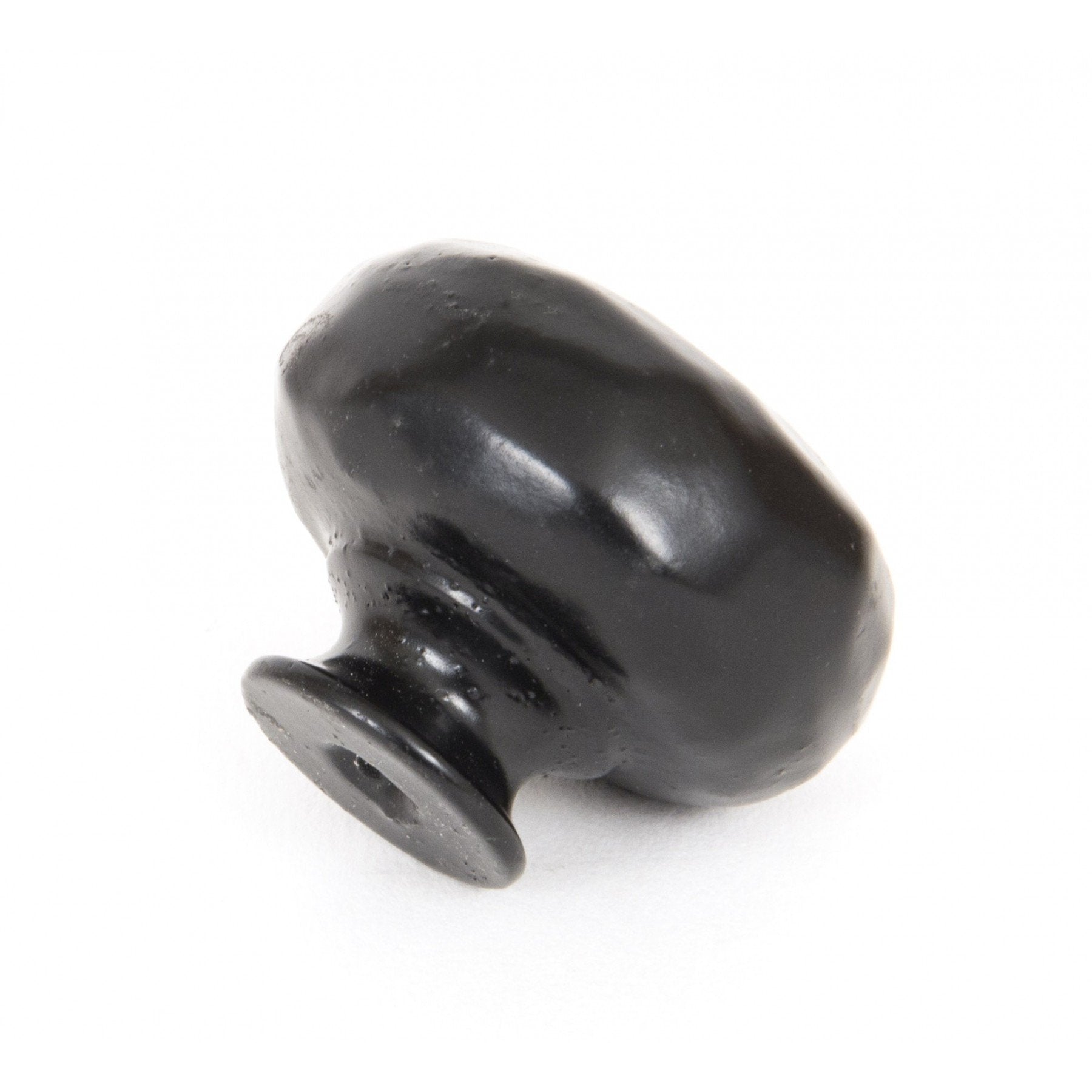 From the Anvil Black Hammered Knob - Large