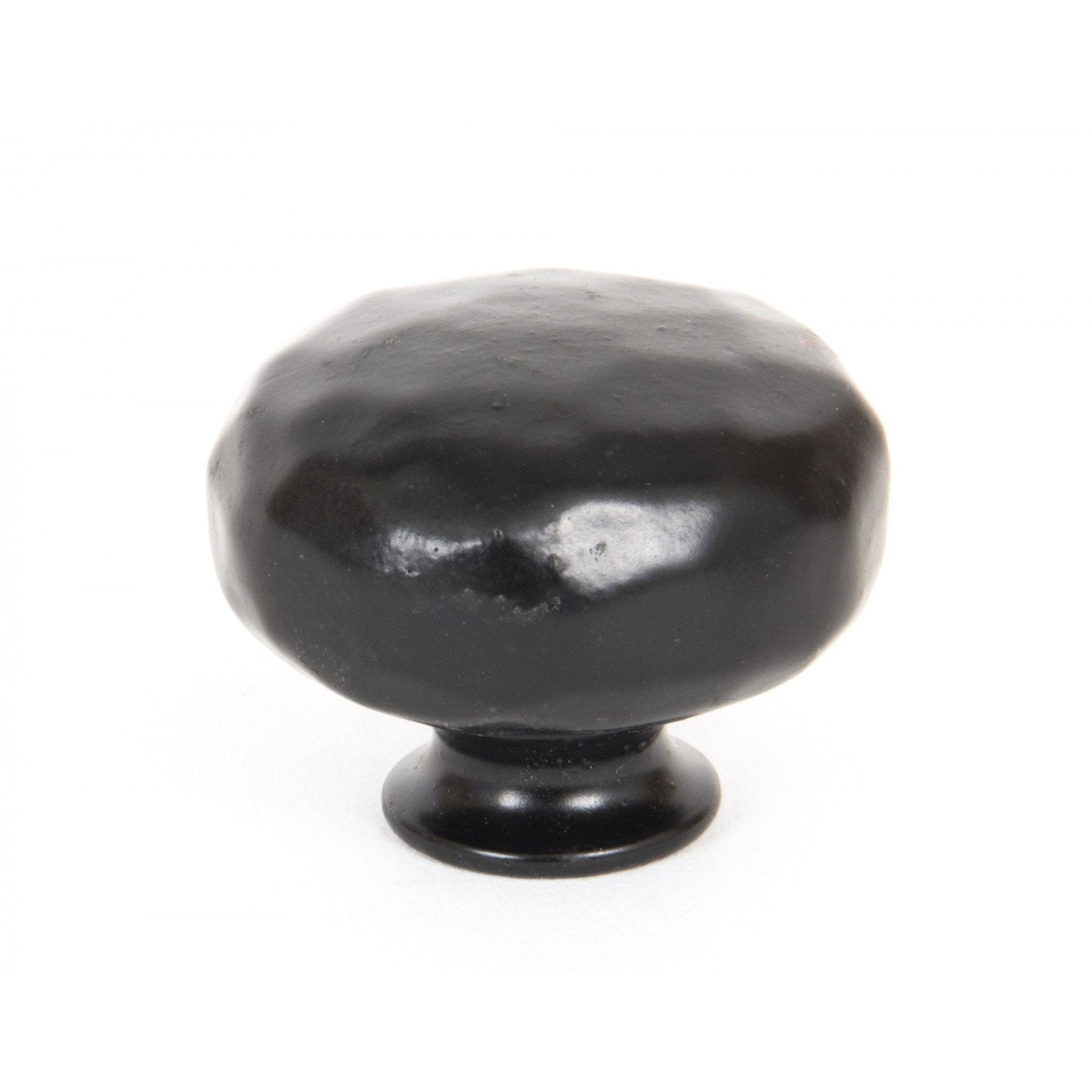 From the Anvil Black Hammered Knob - Large