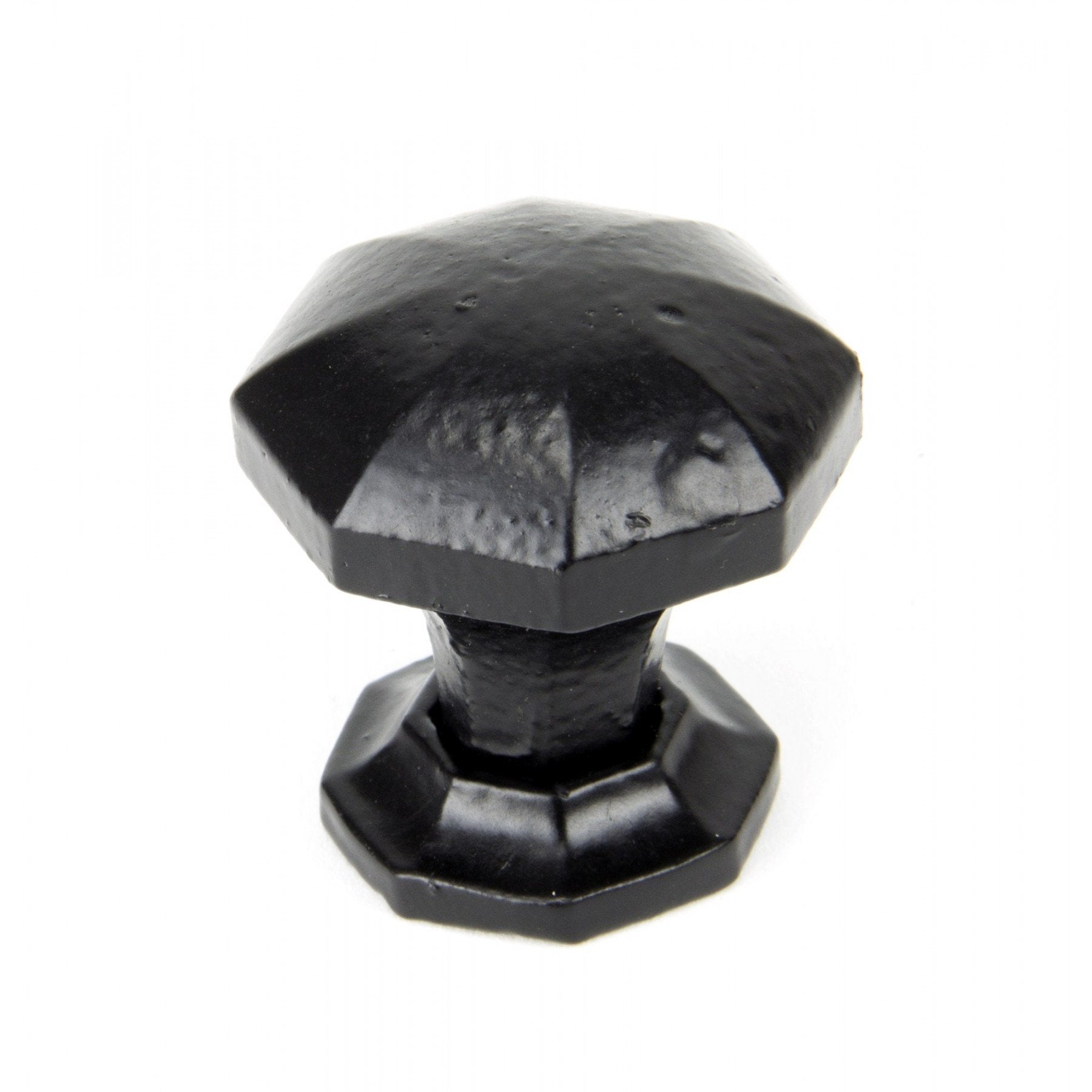From the Anvil Black Octagonal Cabinet Knobs - Small
