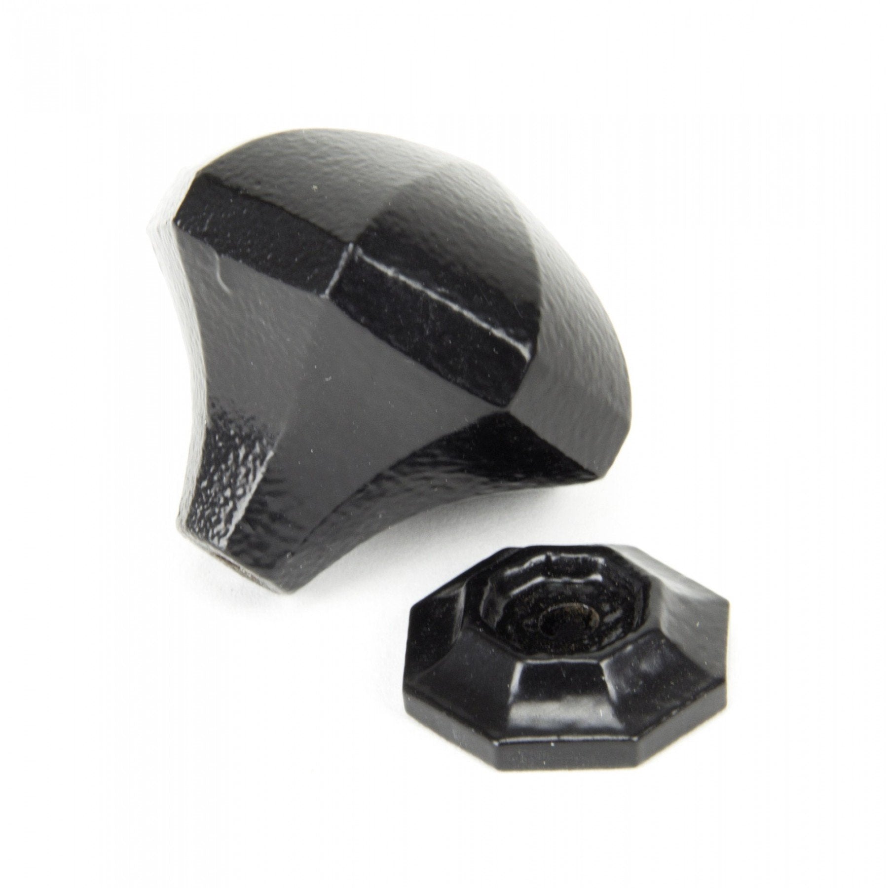 From the Anvil Black Octagonal Cabinet Knobs - Large