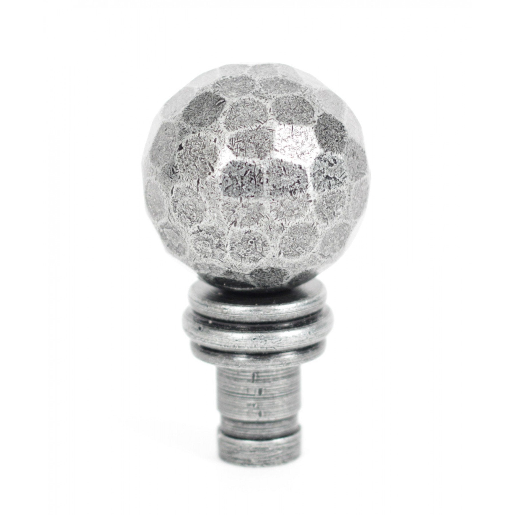 From the Anvil Pewter Beaten Ball Finial (pair)