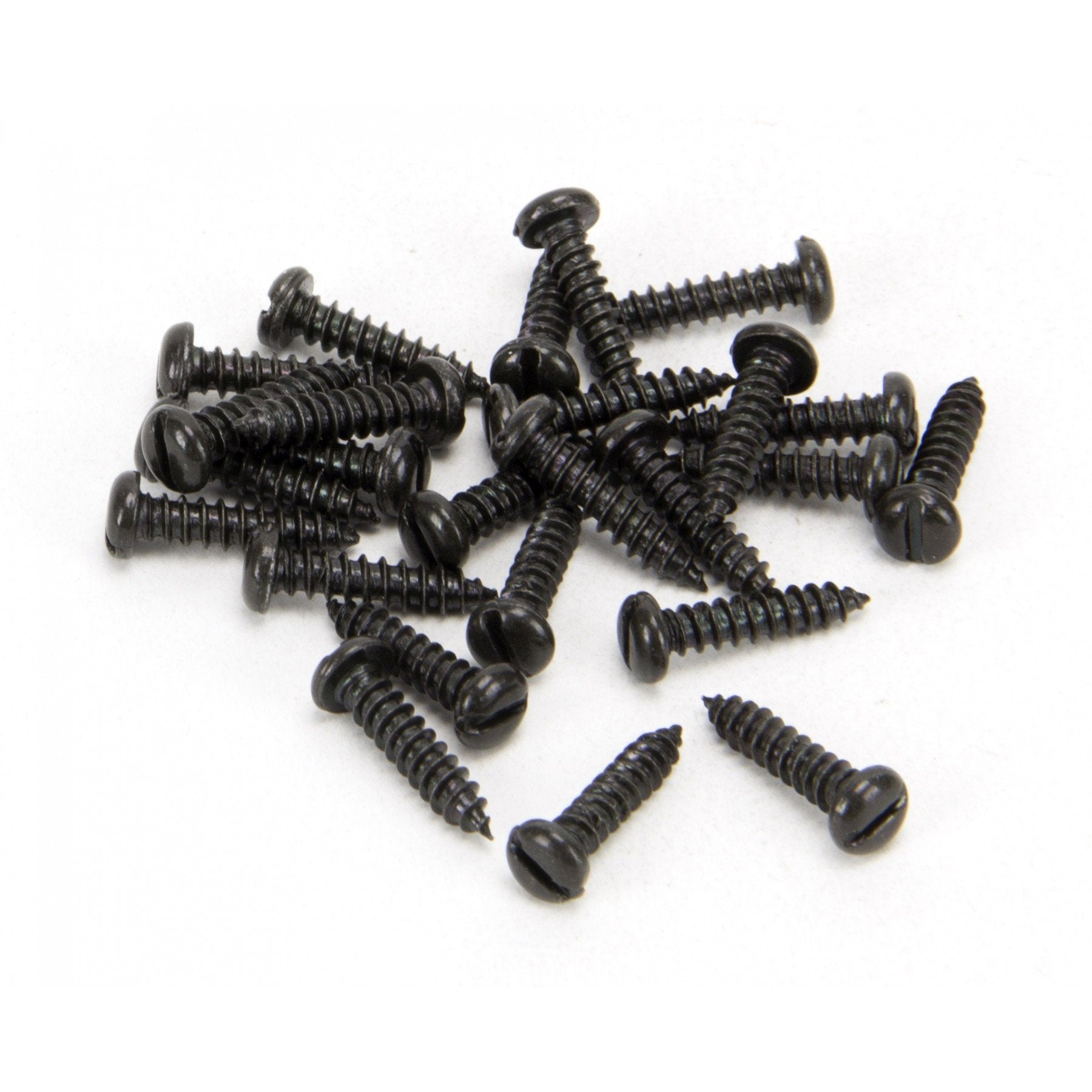 From the Anvil Black 4 x 1/2'' Round Head Screws (25)