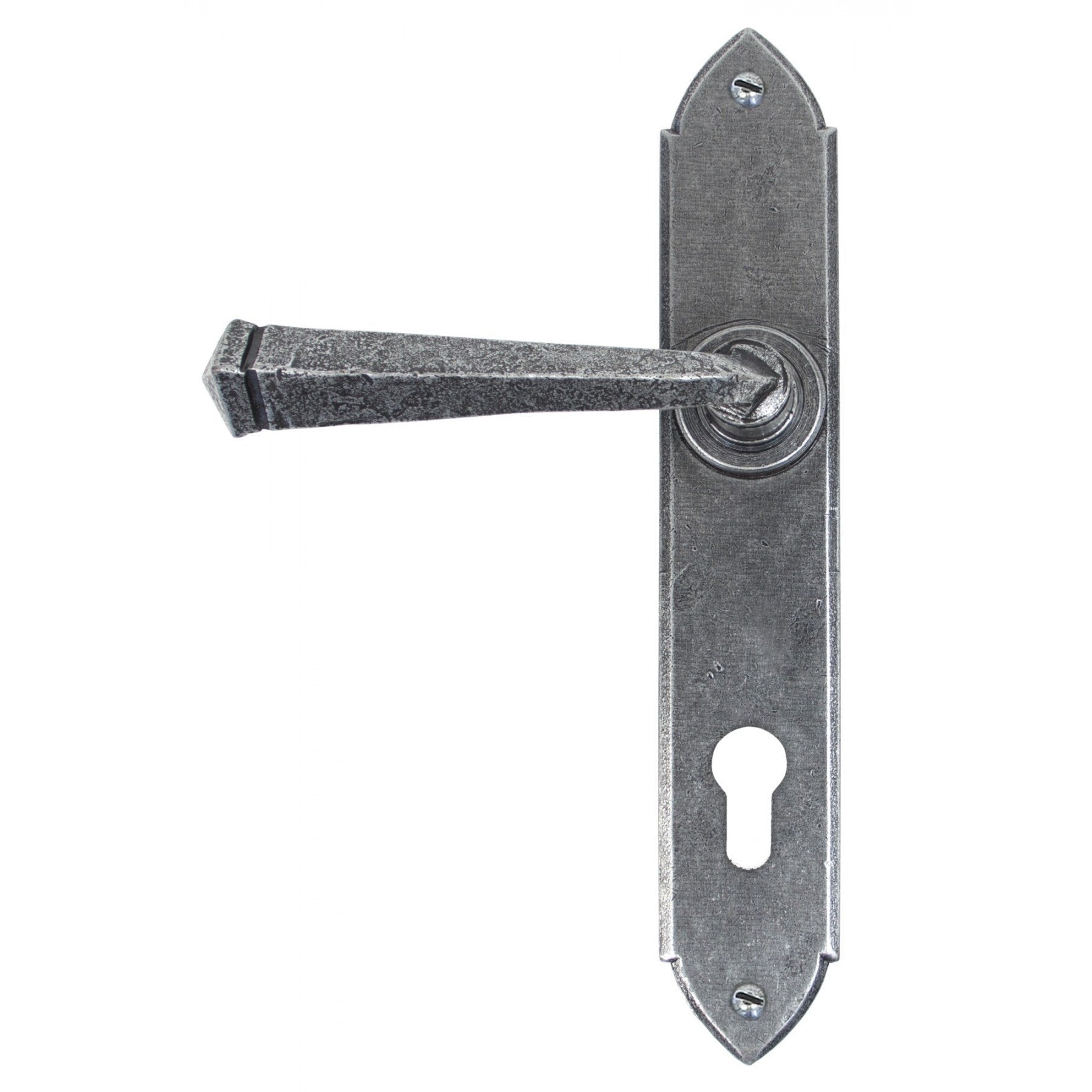 From the Anvil Pewter Gothic Lever Espag. Lock Set