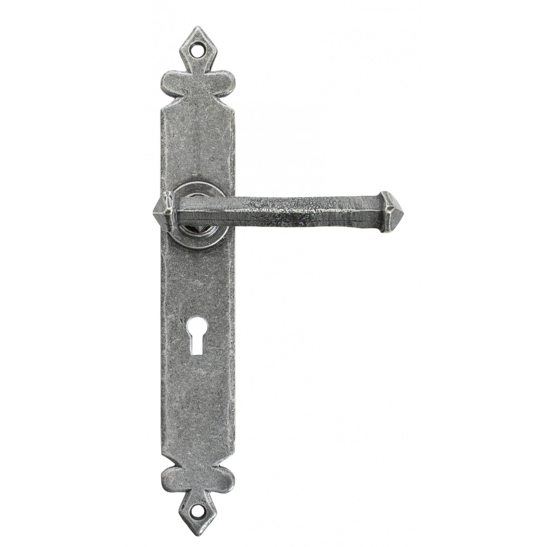 From the Anvil Pewter Tudor Lever Lock Set