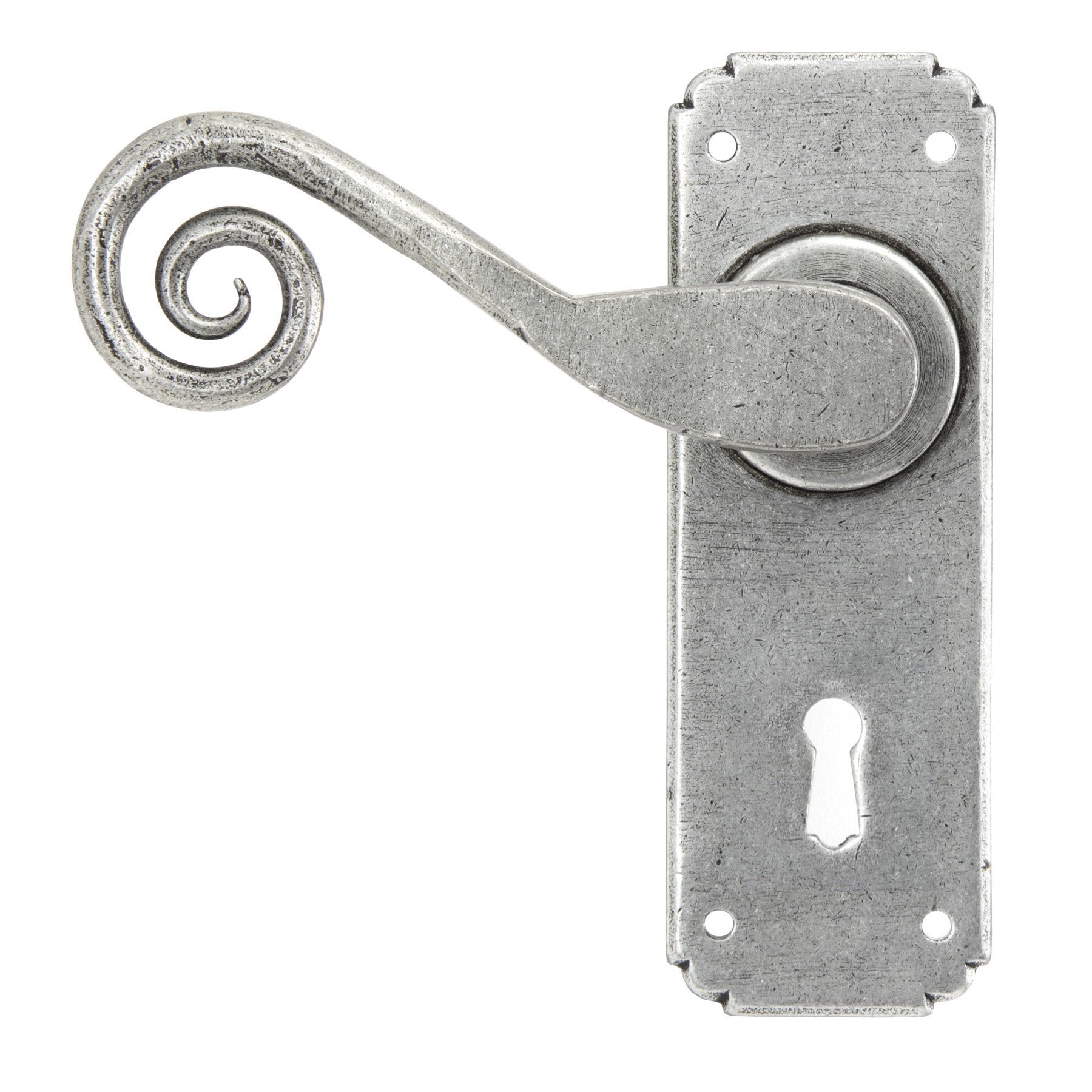 From the Anvil Pewter Monkeytail Sprung Lever Lock Set