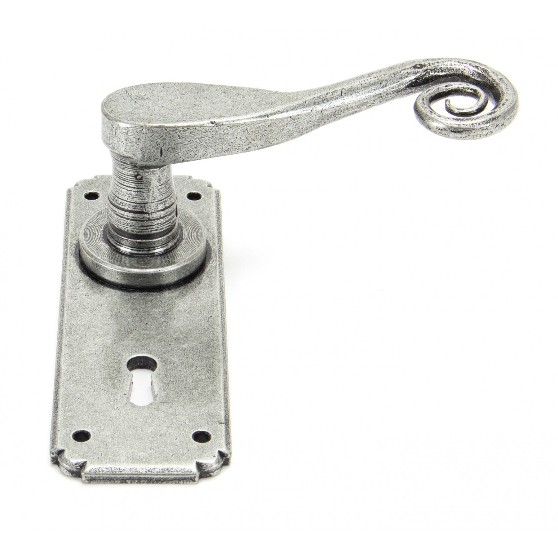 From the Anvil Pewter Monkeytail Sprung Lever Lock Set
