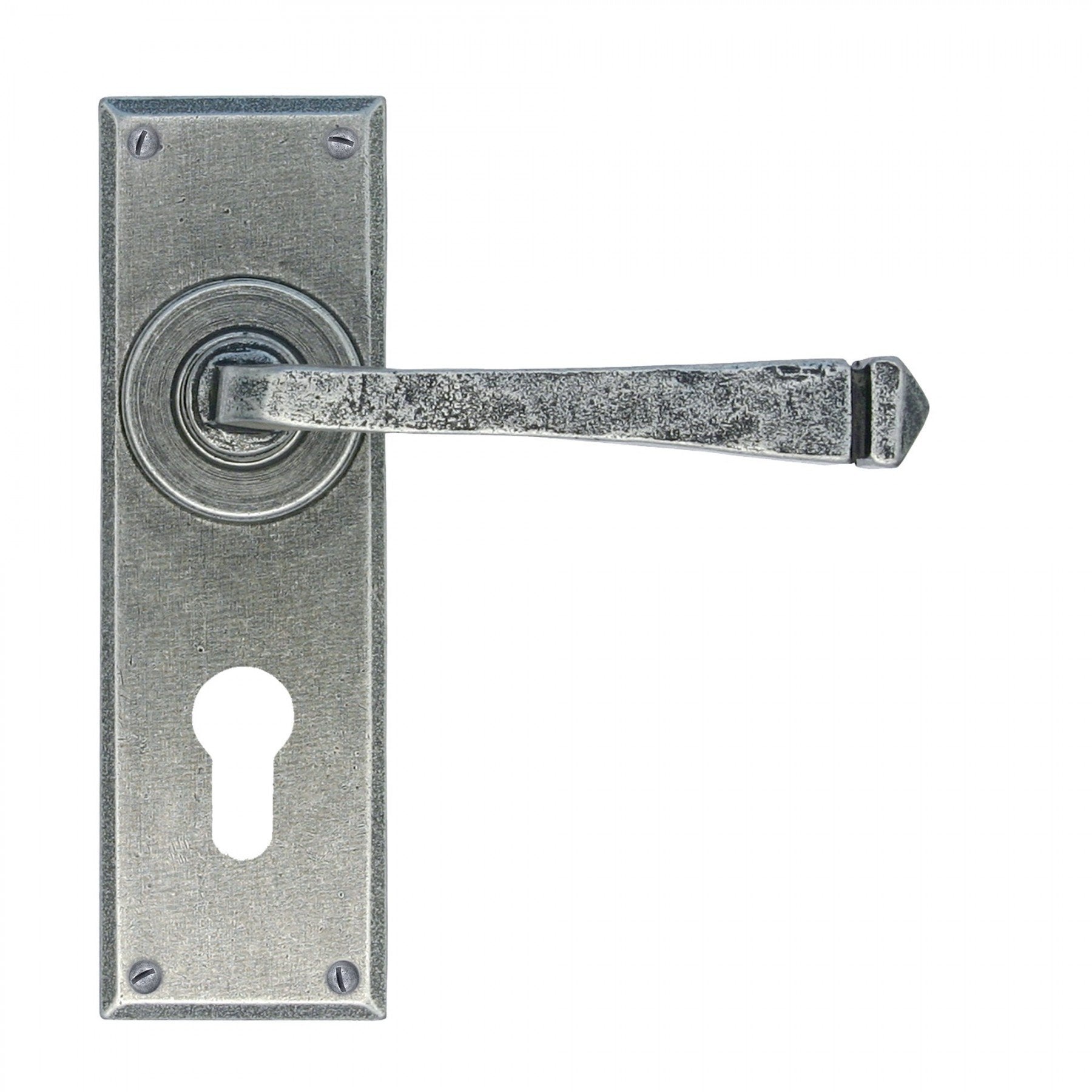 From the Anvil Pewter Avon Pewter Euro Lever Lock Set