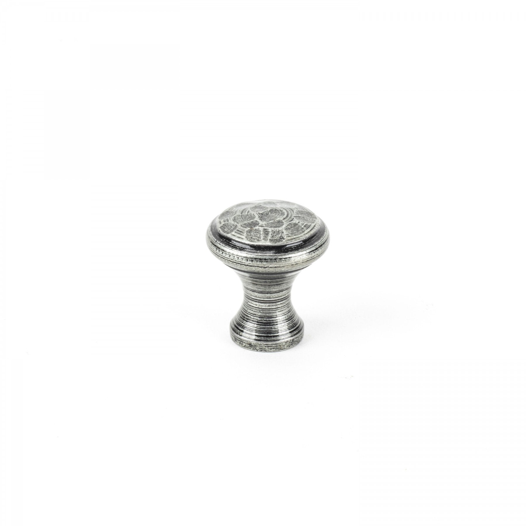 From the Anvil Pewter Beaten Cupboard Knob - Small