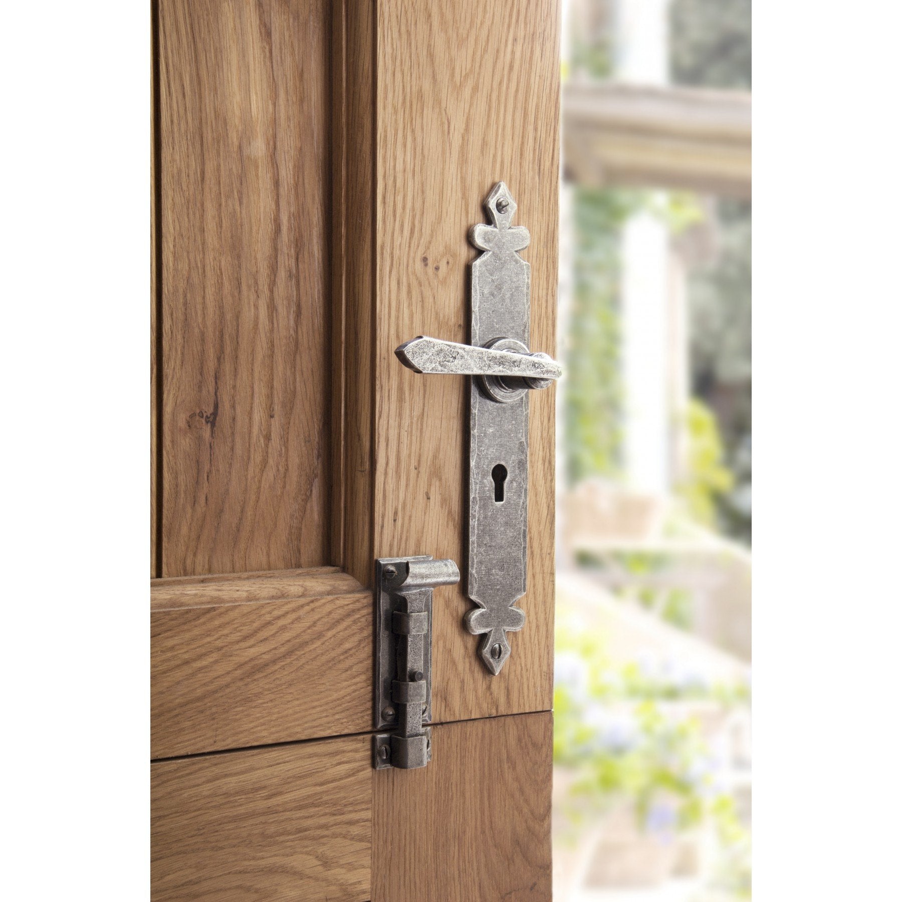 From the Anvil Pewter Cromwell Sprung Lever Lock Set
