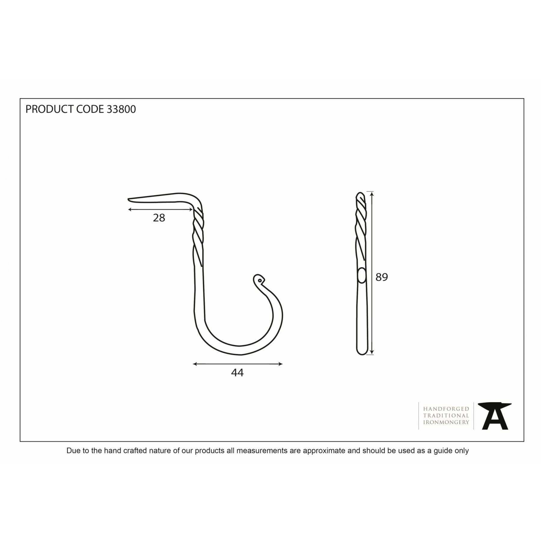 Pewter Cup Hook - Large - No.42 Interiors