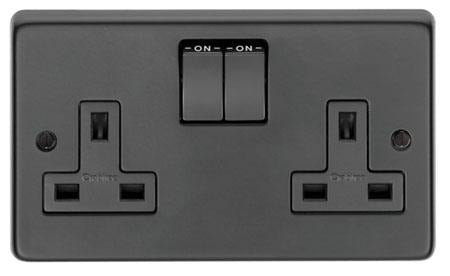 From The Anvil MB Double 13 Amp Switched Socket - No.42 Interiors