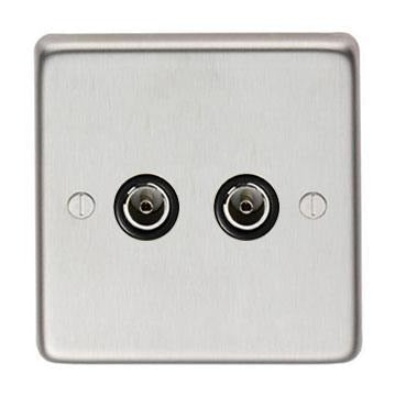 From The Anvil SSS Double TV Socket - No.42 Interiors