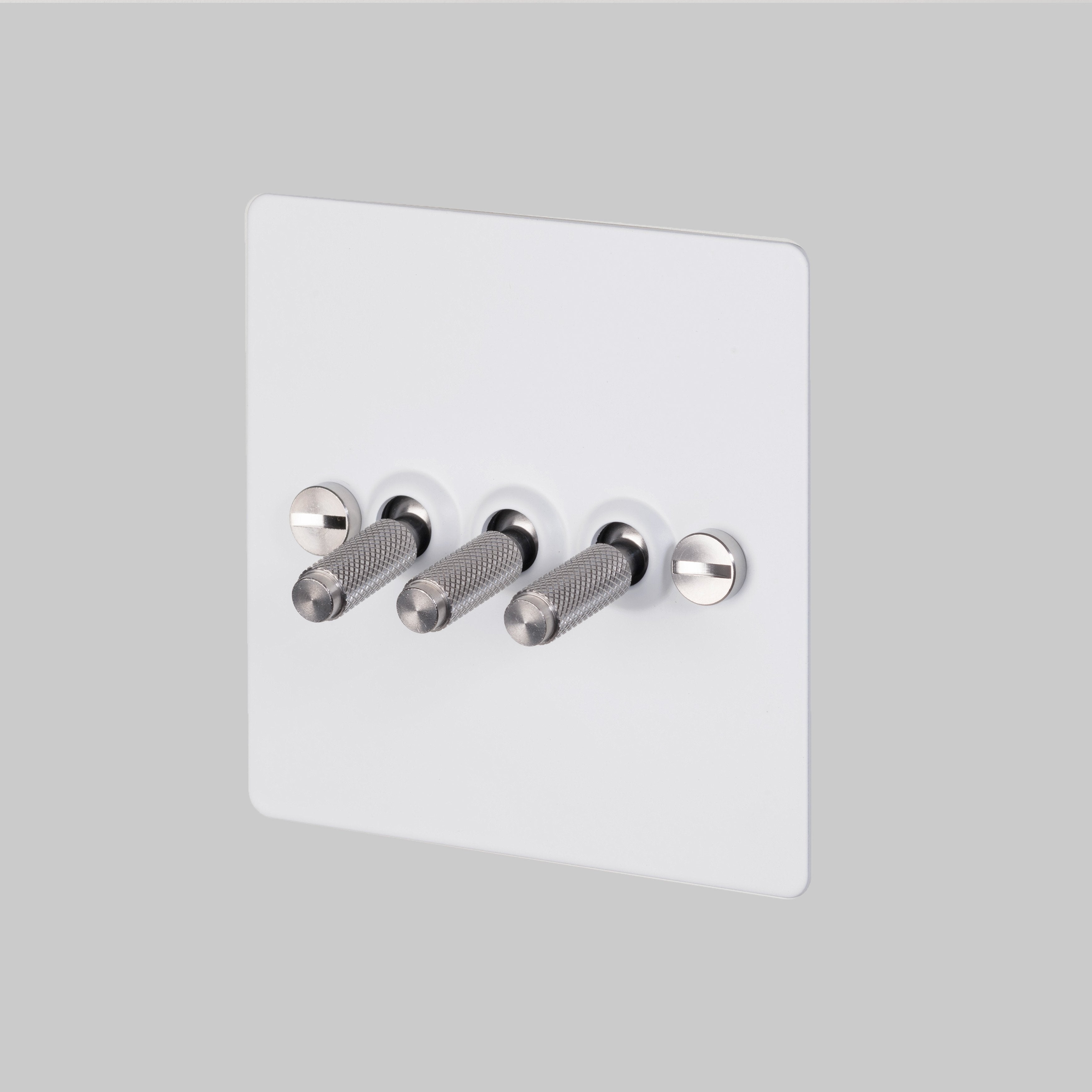 Buster and Punch 3G TOGGLE SWITCH / WHITE / STEEL - No.42 Interiors