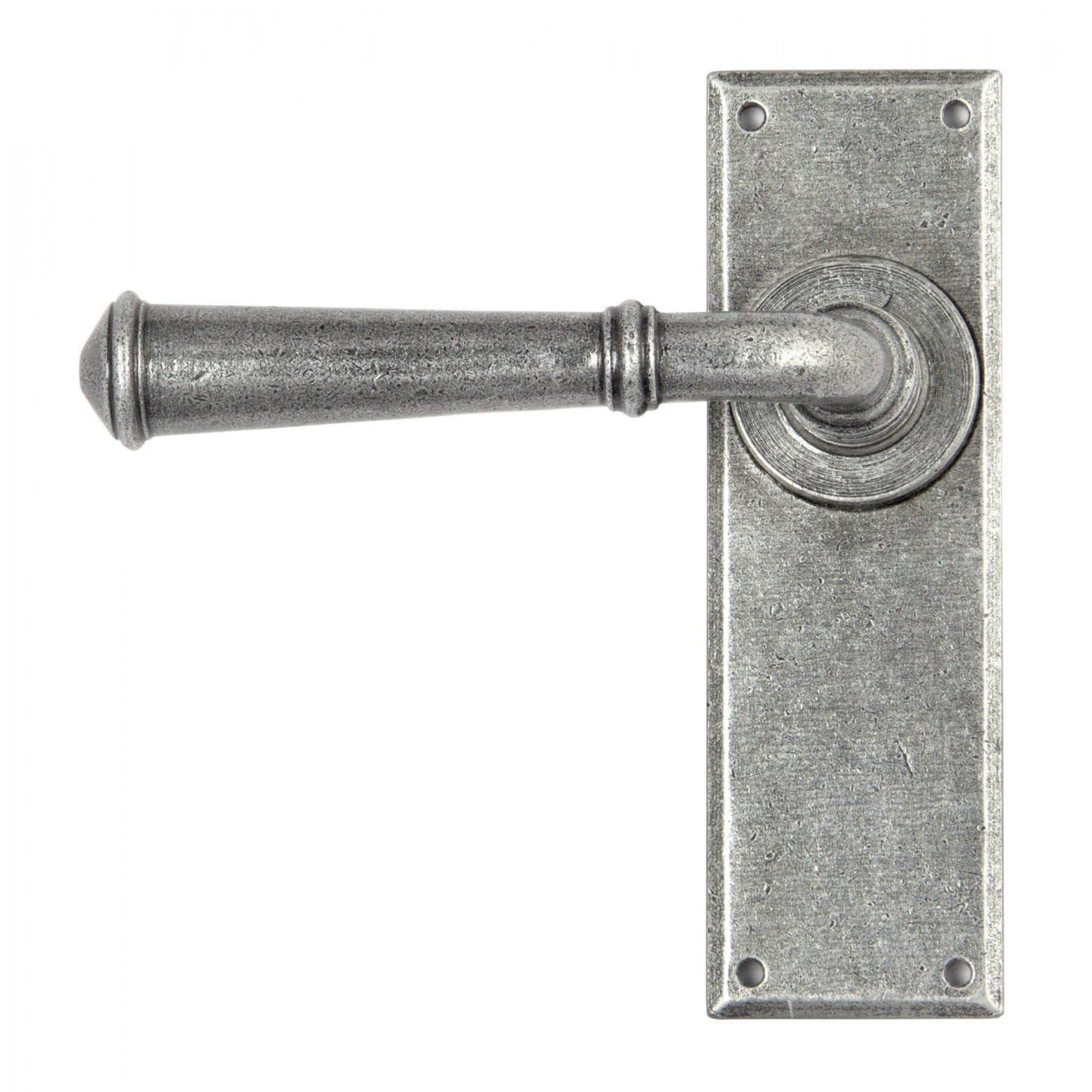 From the Anvil Pewter Regency Lever Latch Set