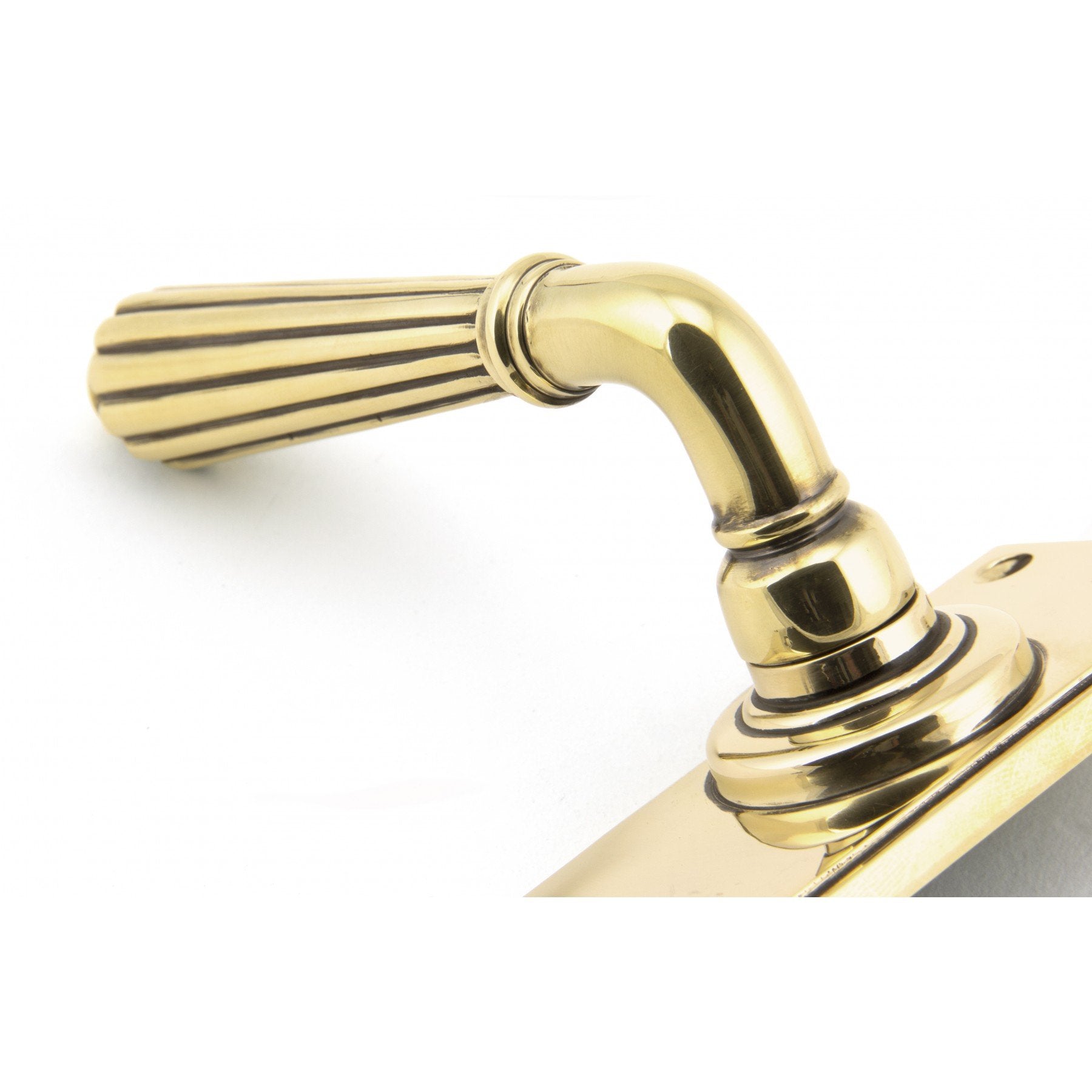 From the Anvil Aged Brass Hinton Lever Latch Set