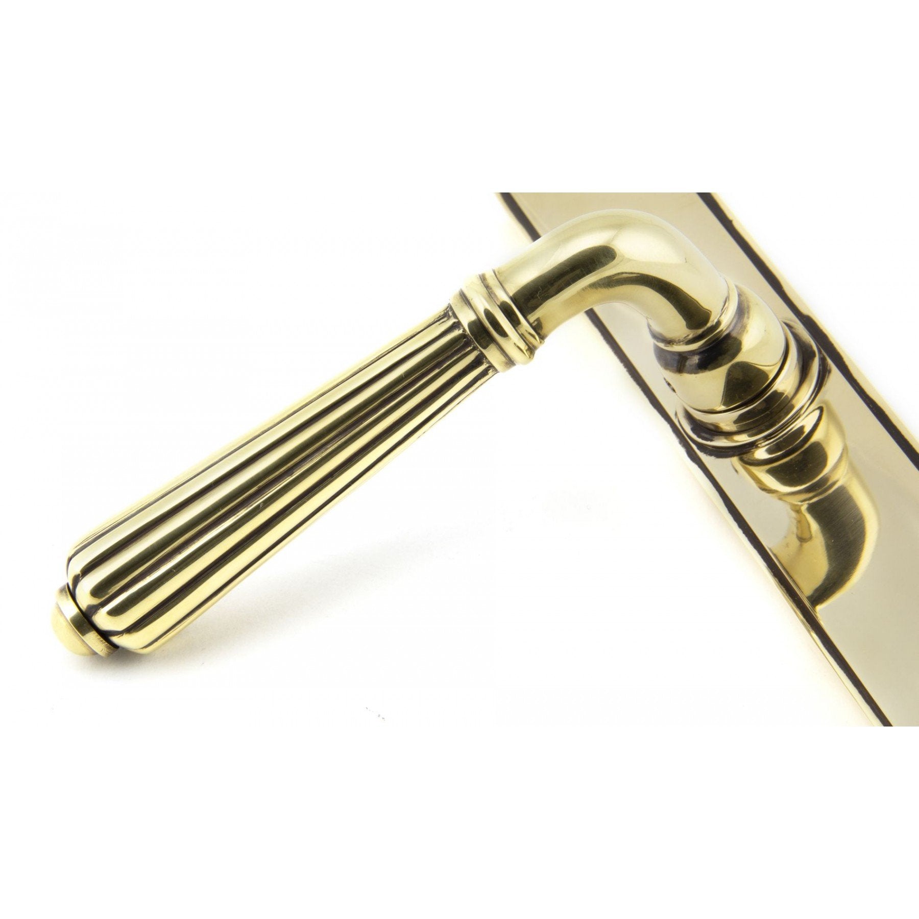 From the Anvil Aged Brass Hinton Slimline Lever Espag. Lock Set