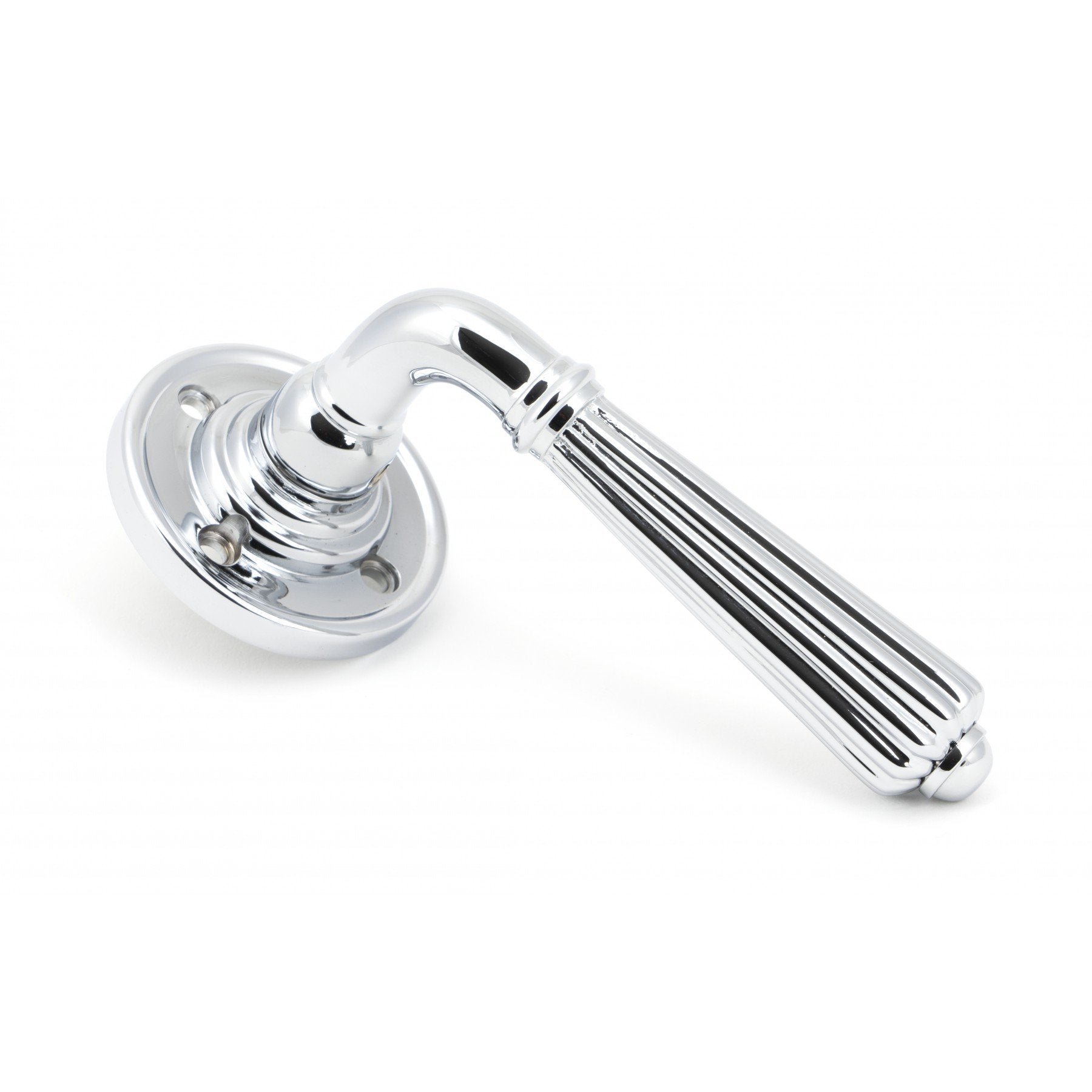 From the Anvil Polished Chrome Hinton Lever on Rose Set