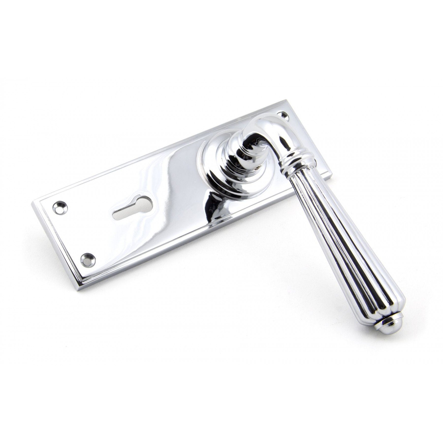 From the Anvil Polished Chrome Hinton Lever Lock Set