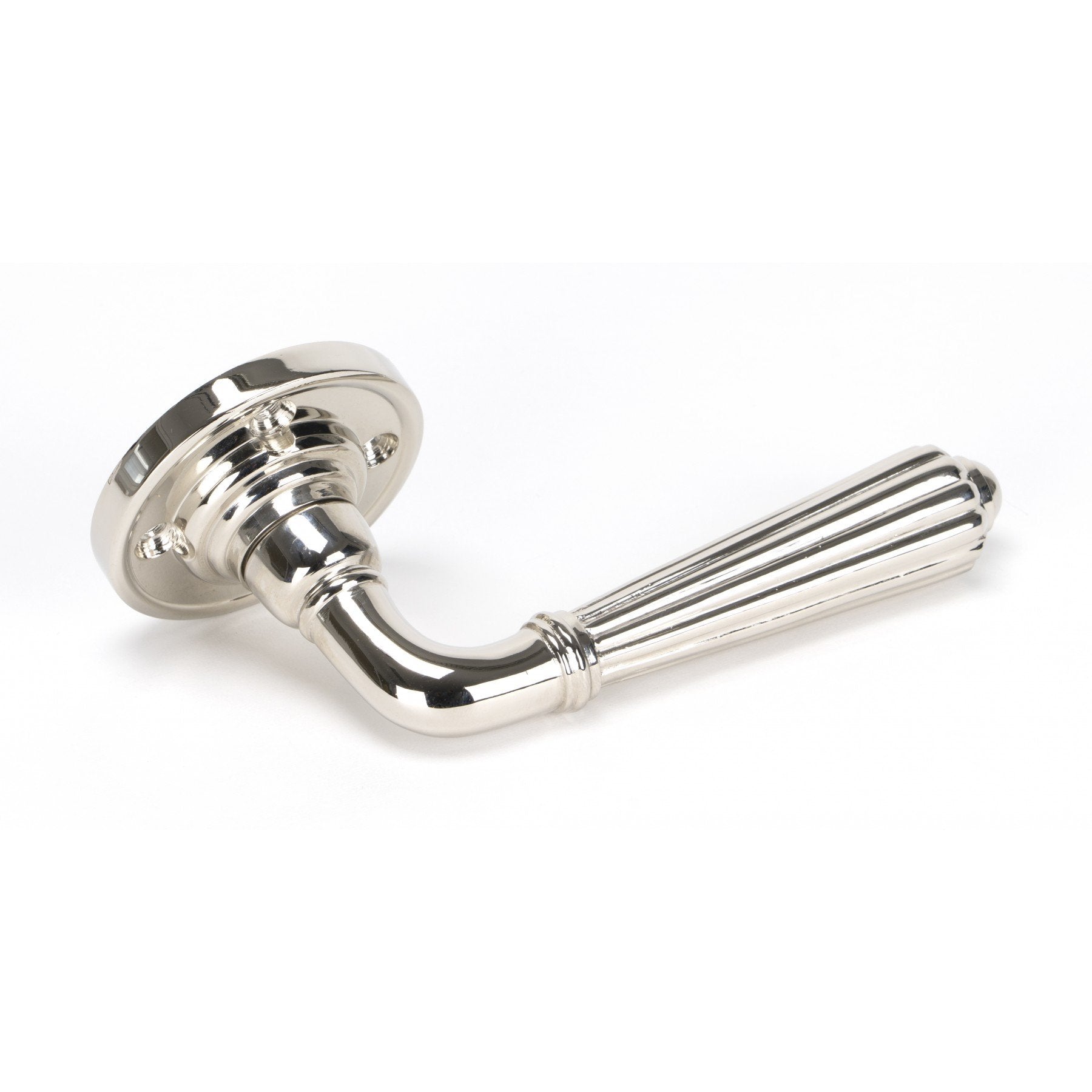 From the Anvil Polished Nickel Hinton Lever on Rose Set