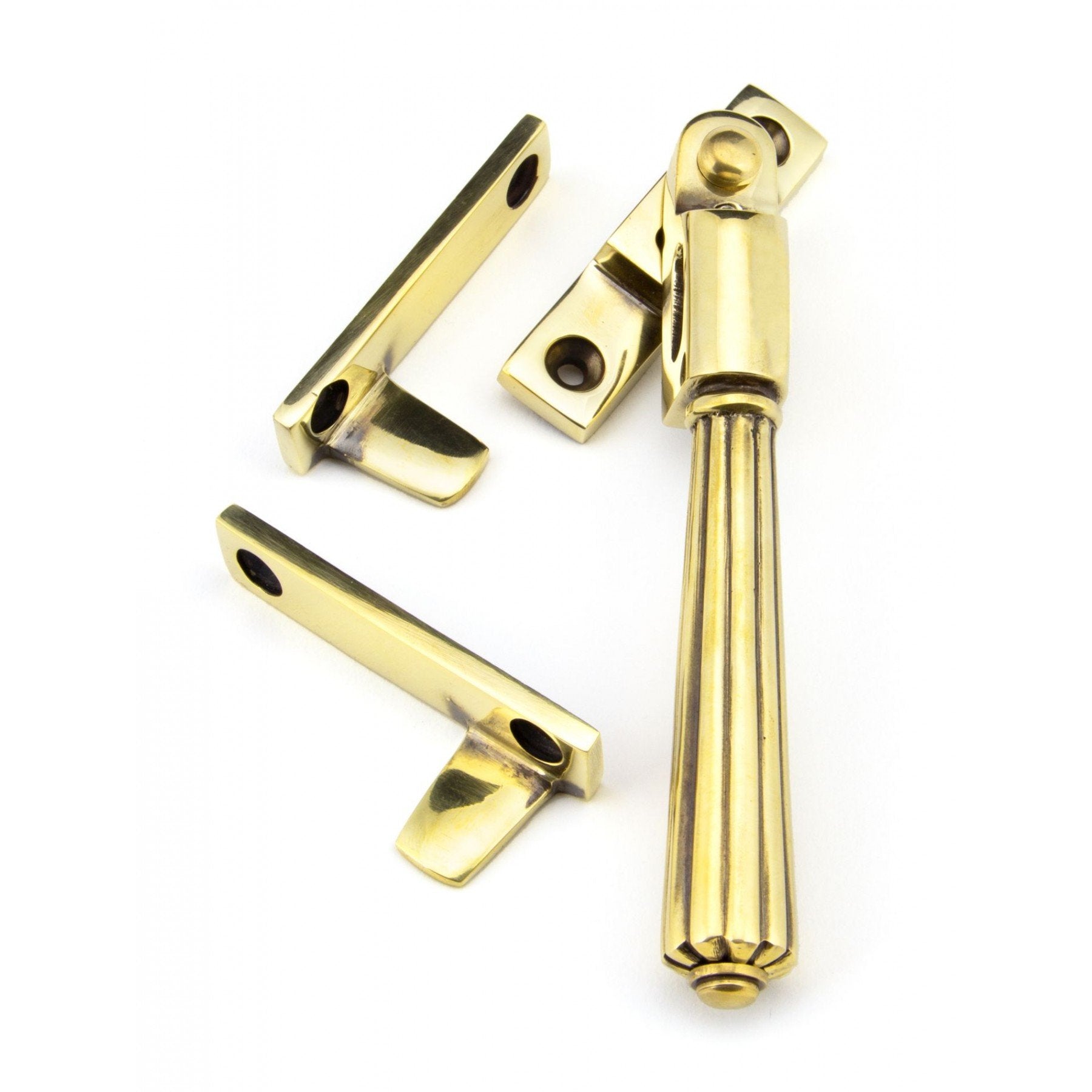 From the Anvil Aged Brass Night-Vent Locking Hinton Fastener - No.42 Interiors