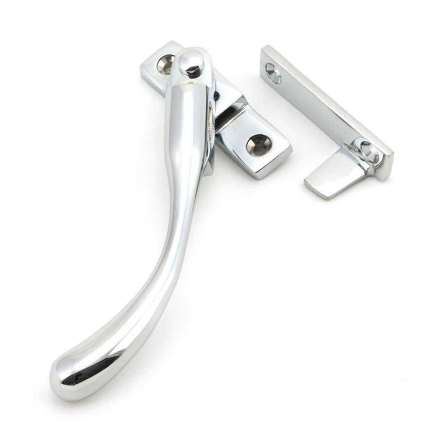From the Anvil Polished Chrome Night-Vent Locking Peardrop Fastener - LH - No.42 Interiors