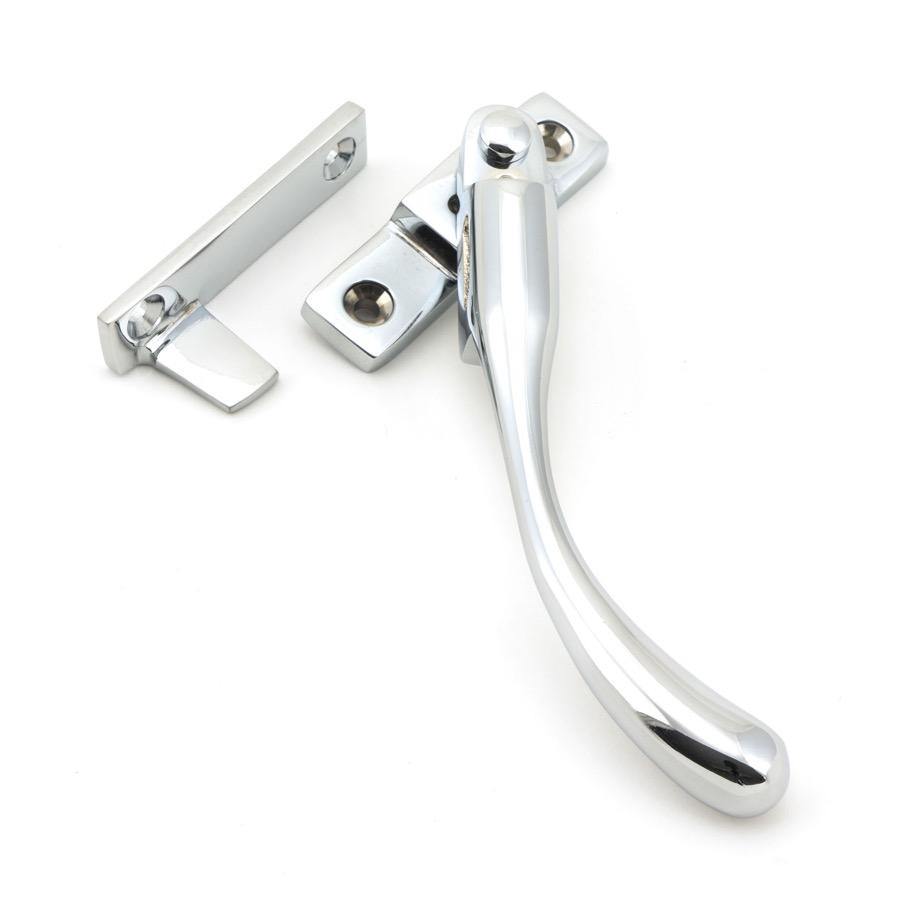 From the Anvil Polished Chrome Night-Vent Locking Peardrop Fastener - RH - No.42 Interiors