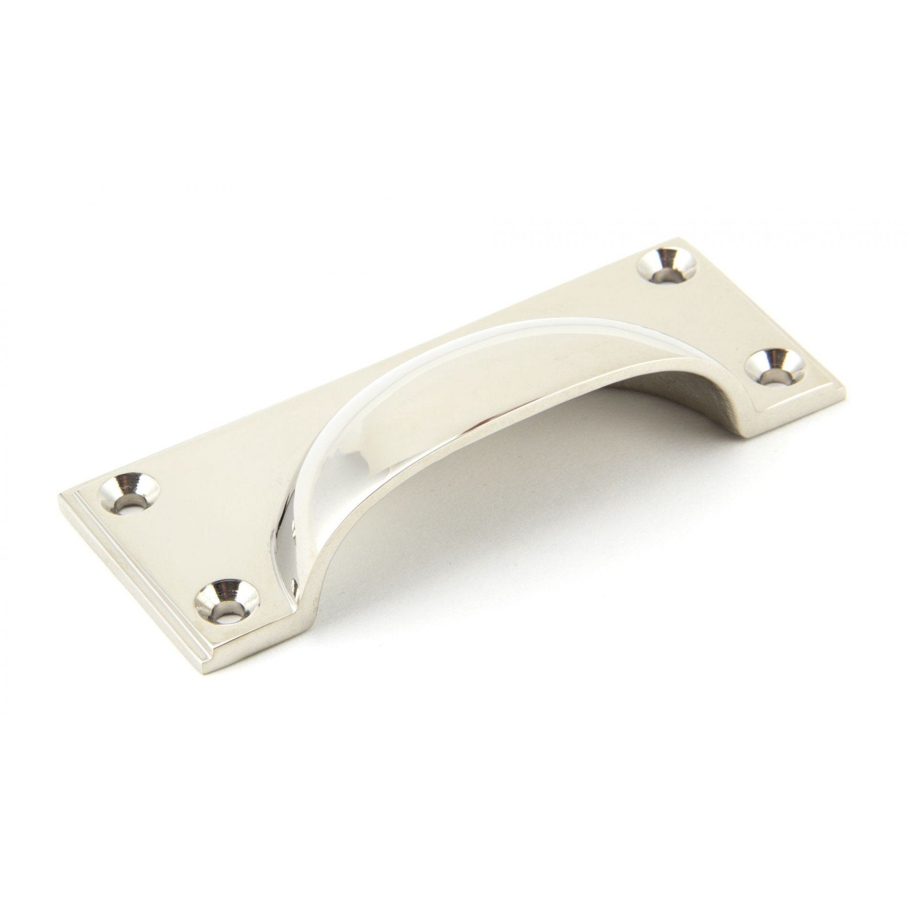 From the Anvil Polished Nickel Art Deco Drawer Pull
