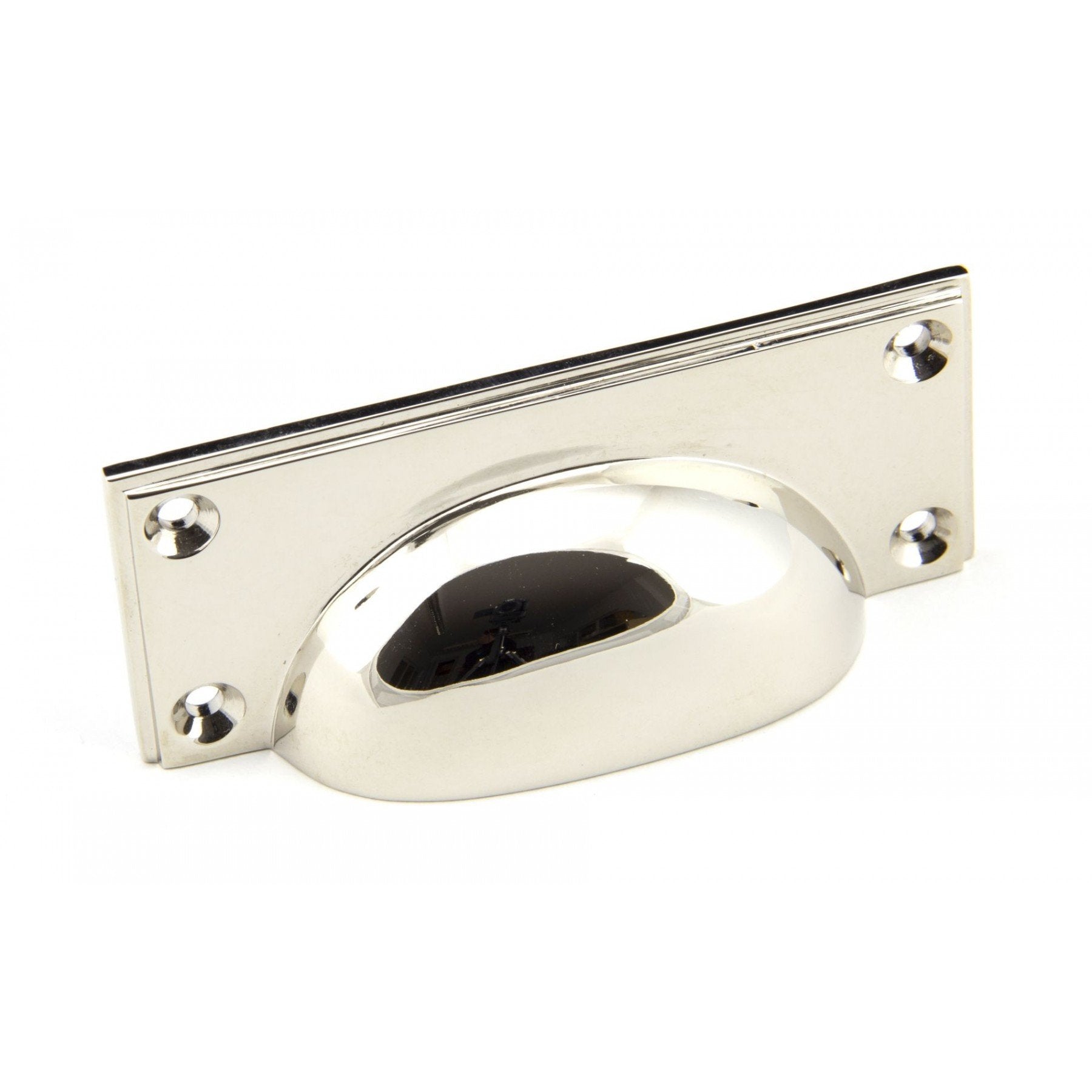From the Anvil Polished Nickel Art Deco Drawer Pull - No.42 Interiors