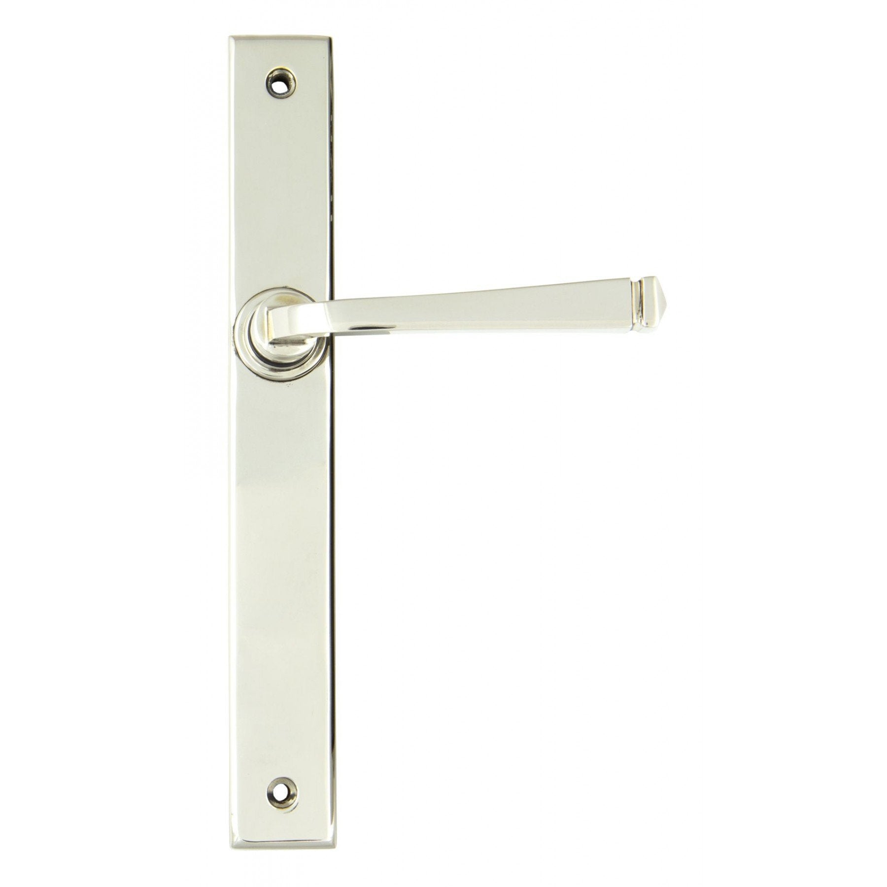 From the Anvil Polished Nickel Avon Slimline Lever Latch Set - No.42 Interiors