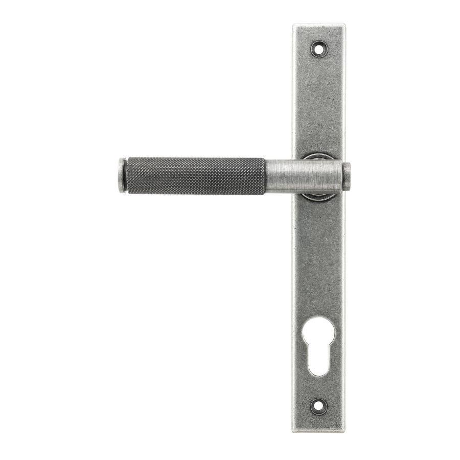 From the Anvil Pewter Brompton Slimline Lever Espag. Lock Set - No.42 Interiors