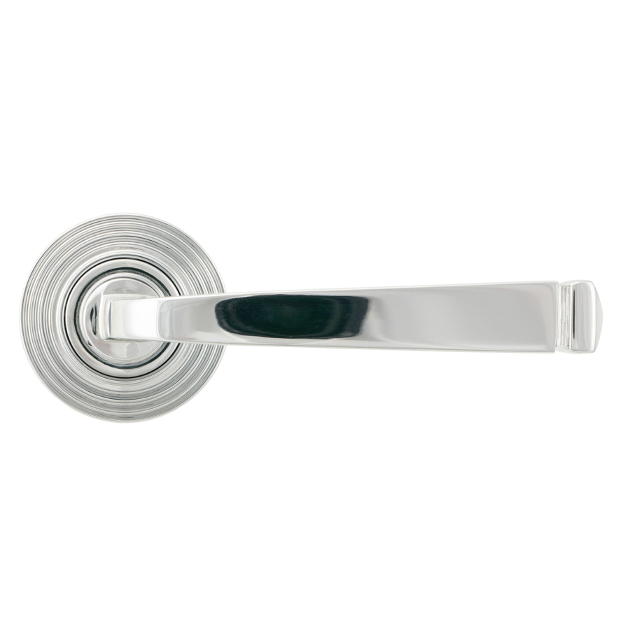 From the Anvil Polished Chrome Avon Round Lever on Rose Set (Beehive)