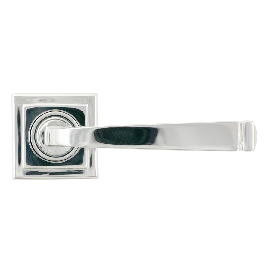 From the Anvil Polished Chrome Avon Round Lever on Rose Set (Square)