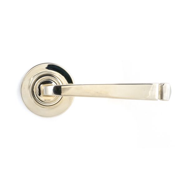 From the Anvil Polished Nickel Avon Round Lever on Rose Set (Plain)