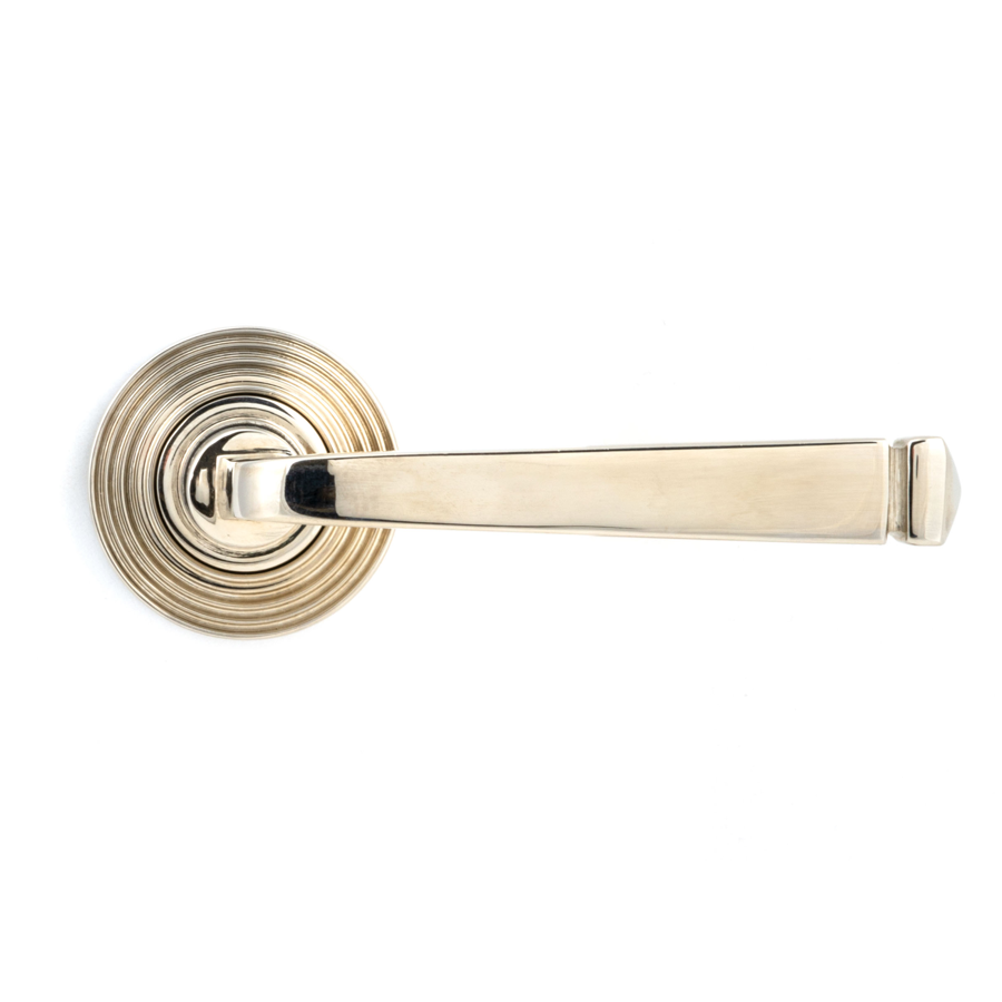 From the Anvil Polished Nickel Avon Round Lever on Rose Set (Beehive) - Unsprung