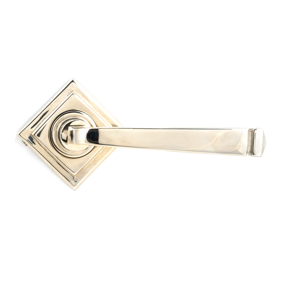 From the Anvil Polished Nickel Avon Round Lever on Rose Set (Square)